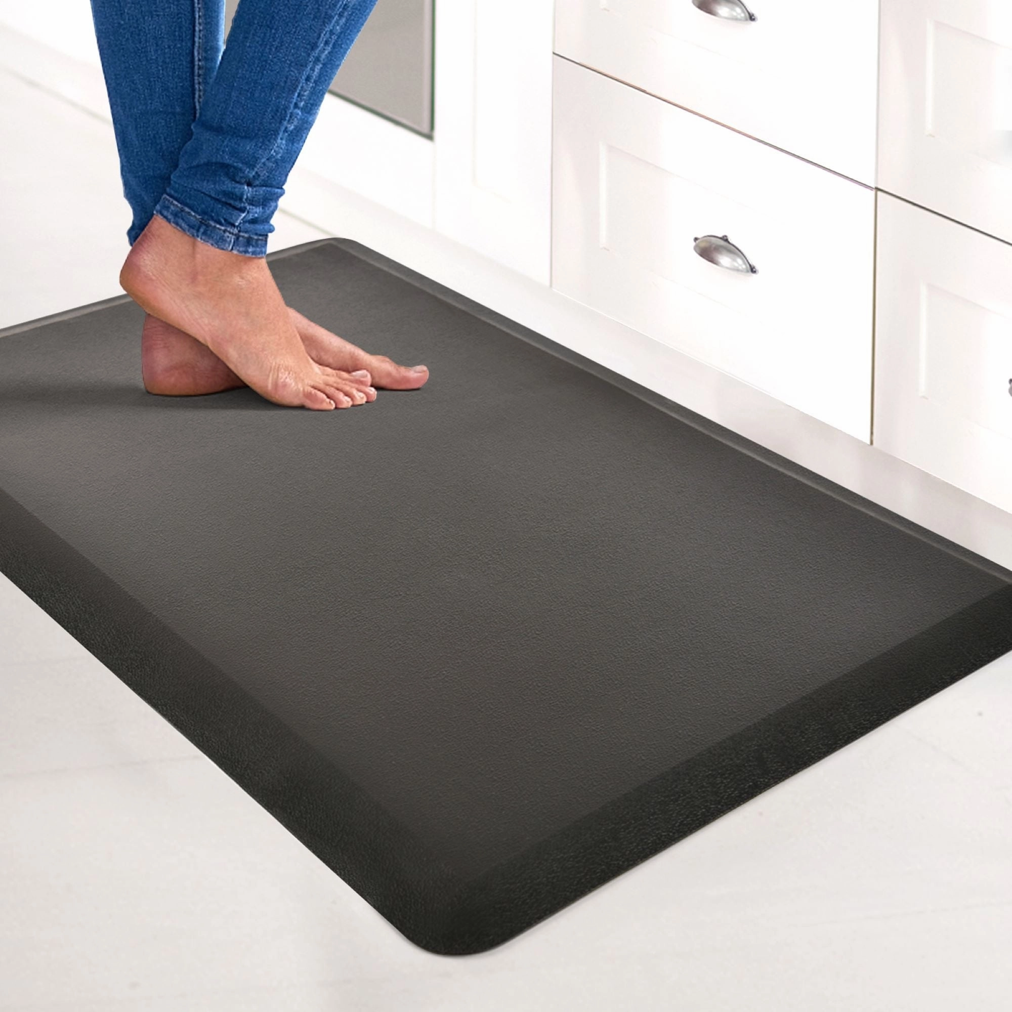 17.3x28 Anti-Fatigue Comfort Mat.3/4 Inch Non Slip Foam Cushioned Kitchen Rugs - 28''X17.3''