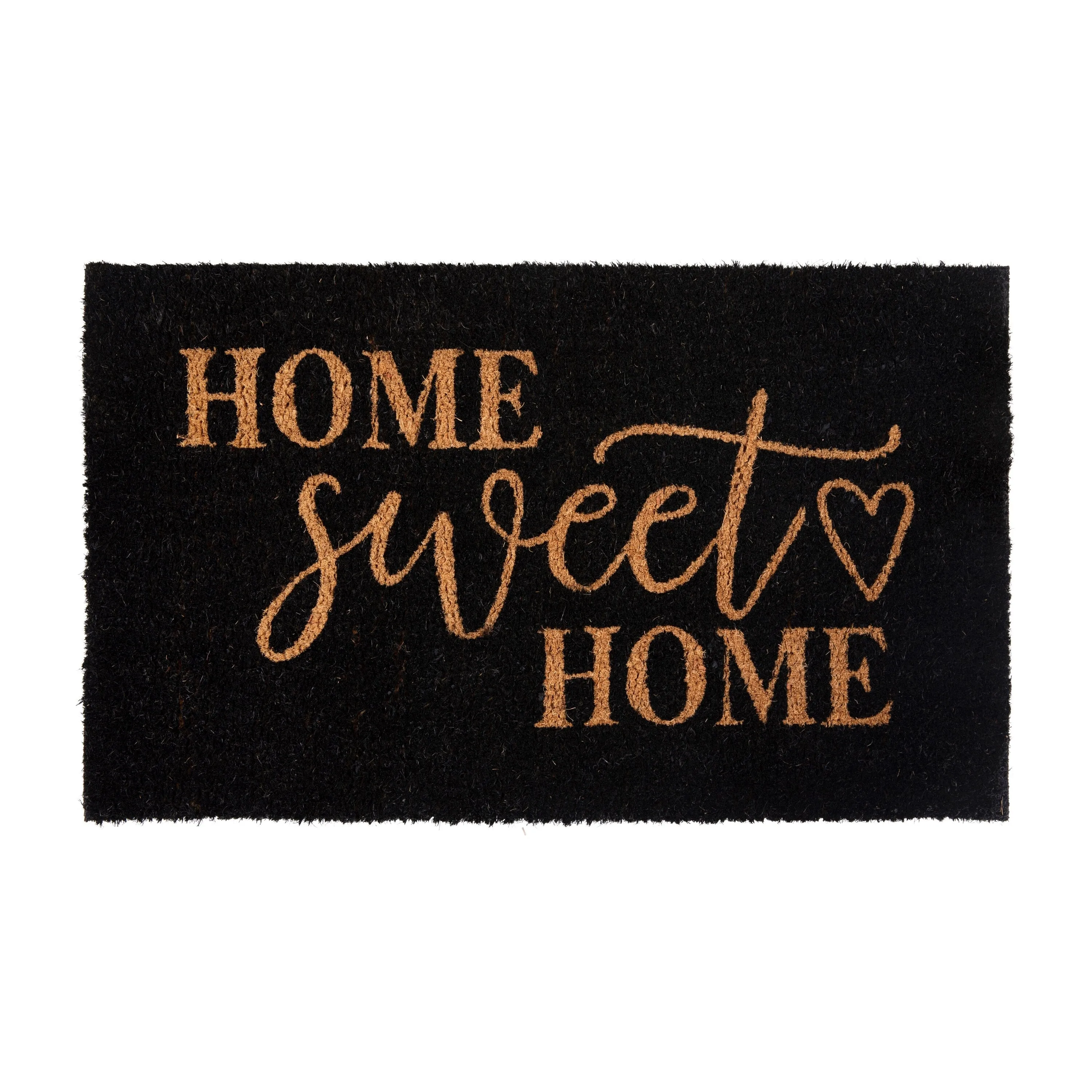 18 x 30 Indoor/Outdoor Coir Doormat with Home Sweet Home Message. Non-Slip Back