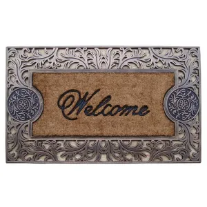 A1HC Natural Coir and Rubber doormat 23X38
