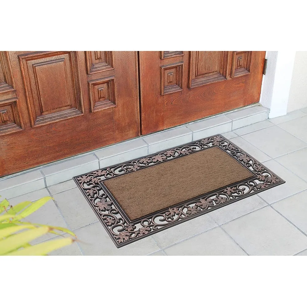 A1HC Rubber and Coir Dirt Trapper Heavy Weight Large Welcome Doormat. 23X38