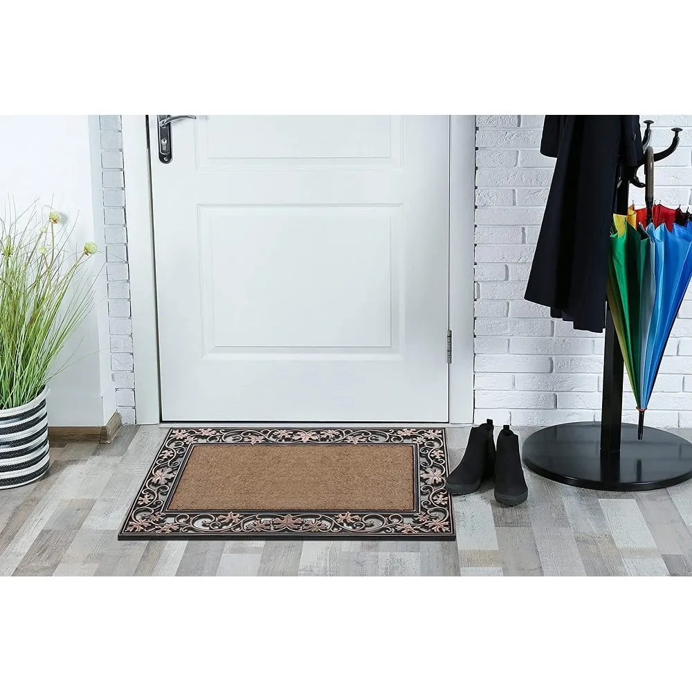 A1HC Rubber and Coir Dirt Trapper Heavy Weight Large Welcome Doormat. 23X38