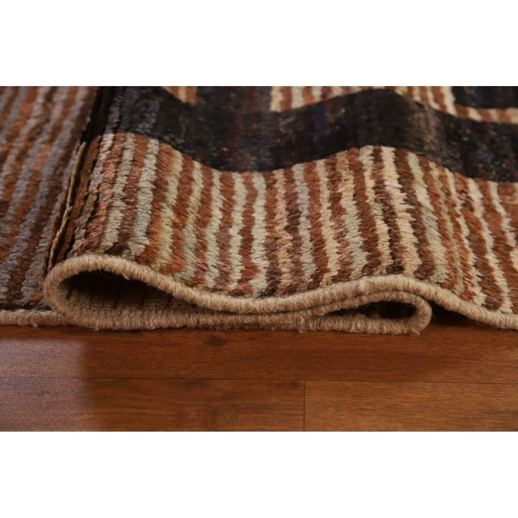 Abstract Moroccan Oriental Wool Area Rug Hand-knotted Carpet - 8'7 x 10'0