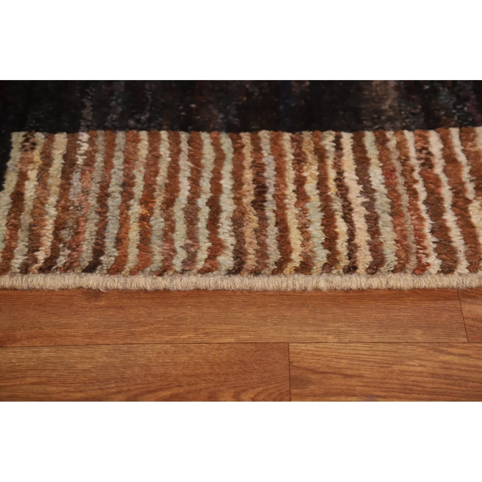 Abstract Moroccan Oriental Wool Area Rug Hand-knotted Carpet - 8'7 x 10'0