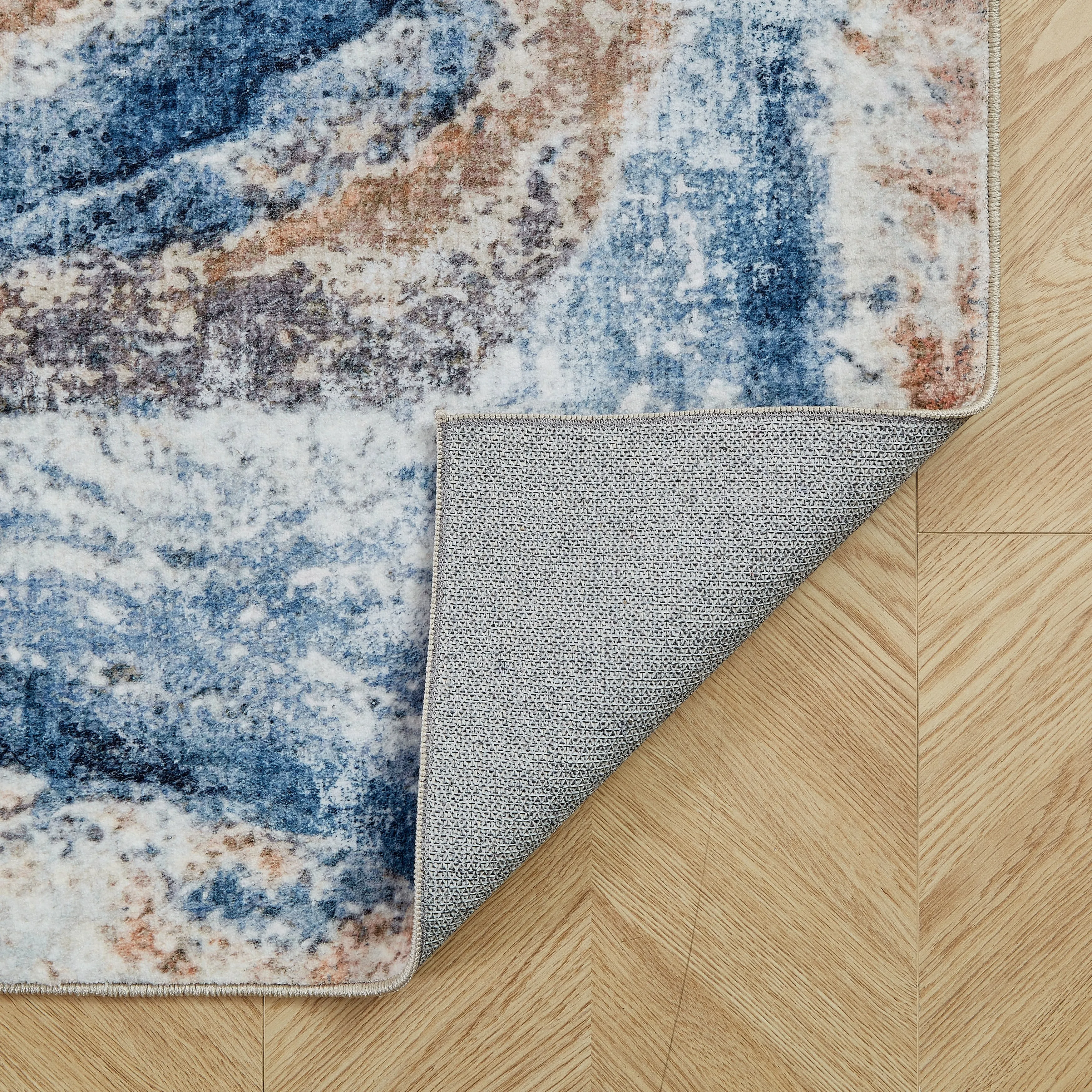 Abstract Wave Area Rug 303