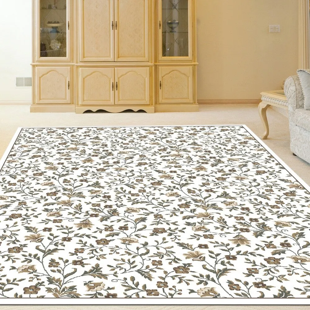 Admire Home Living Plaza Traditional Floral Pattern Area Rug