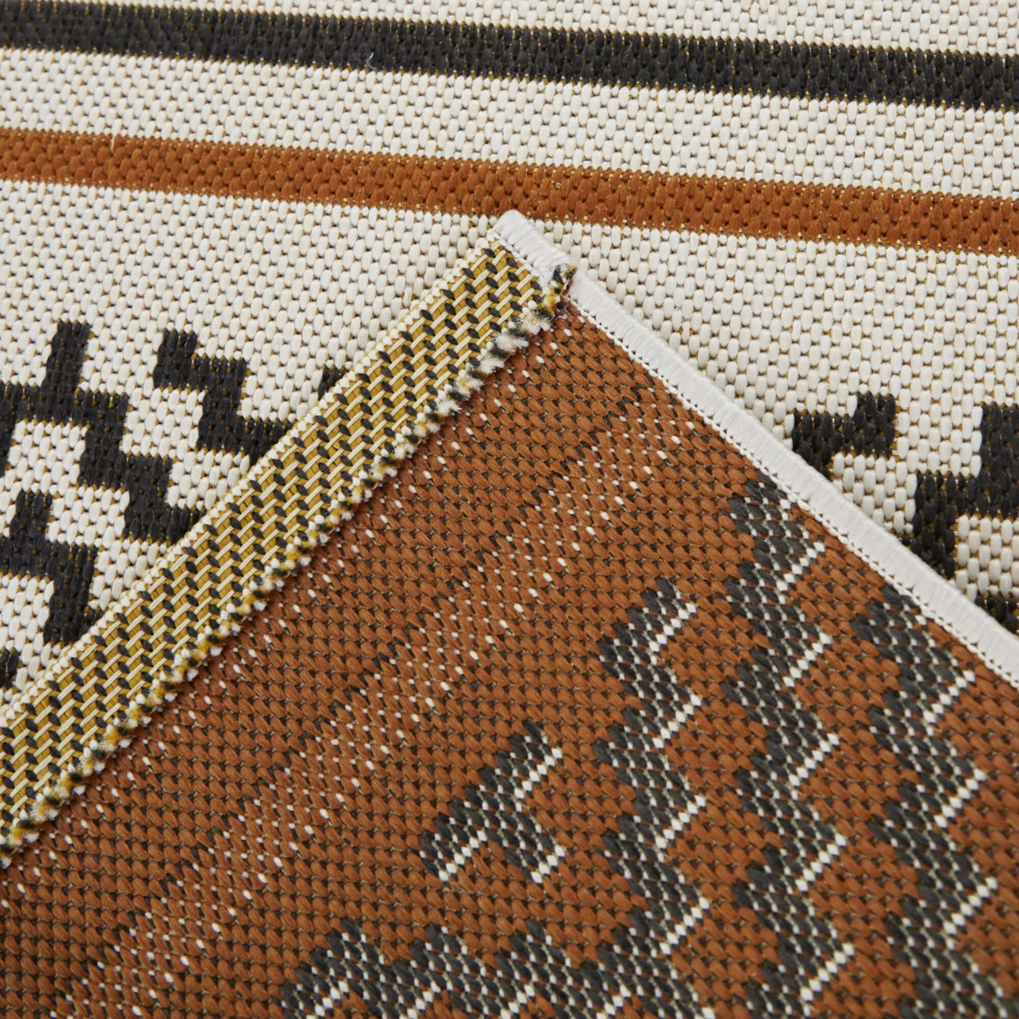 Alain Transitional Stripe Indoor/Outdoor Area Rug