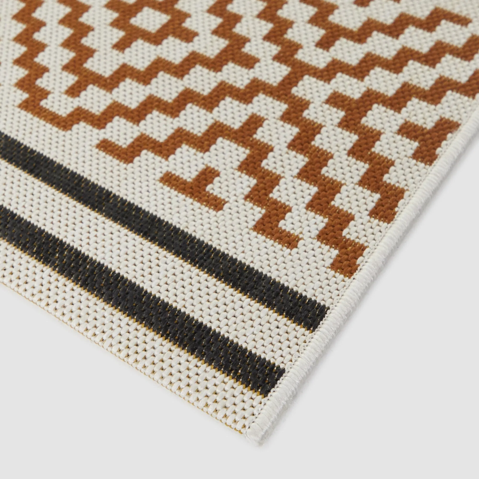 Alain Transitional Stripe Indoor/Outdoor Area Rug