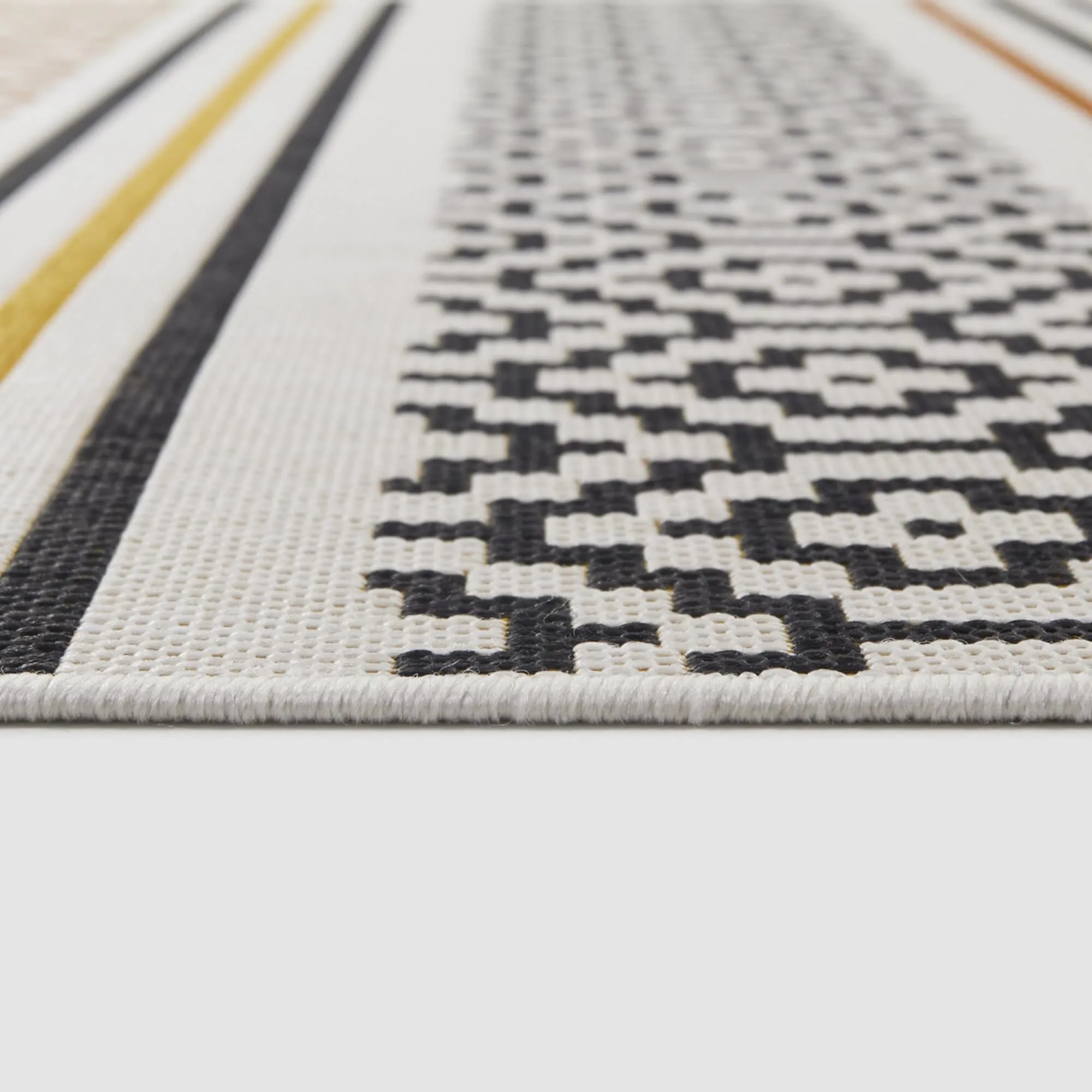 Alain Transitional Stripe Indoor/Outdoor Area Rug