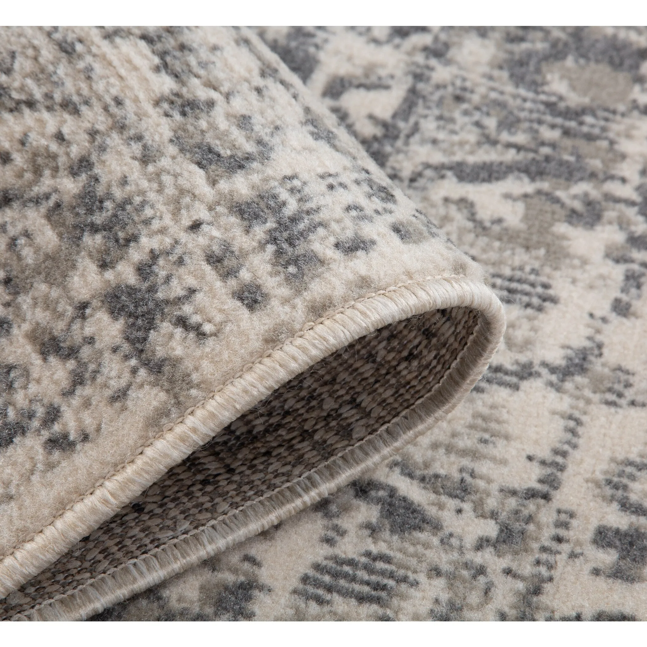Alana Dale Medium Gray Medallion Area Rug