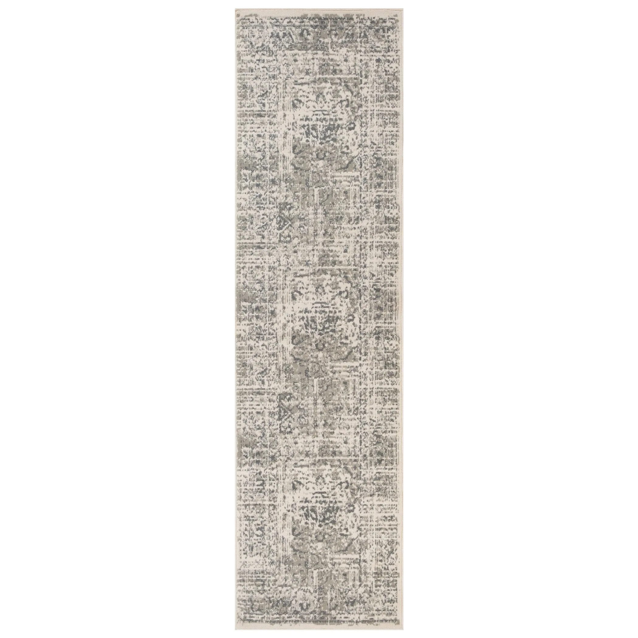 Alana Dale Medium Gray Medallion Area Rug