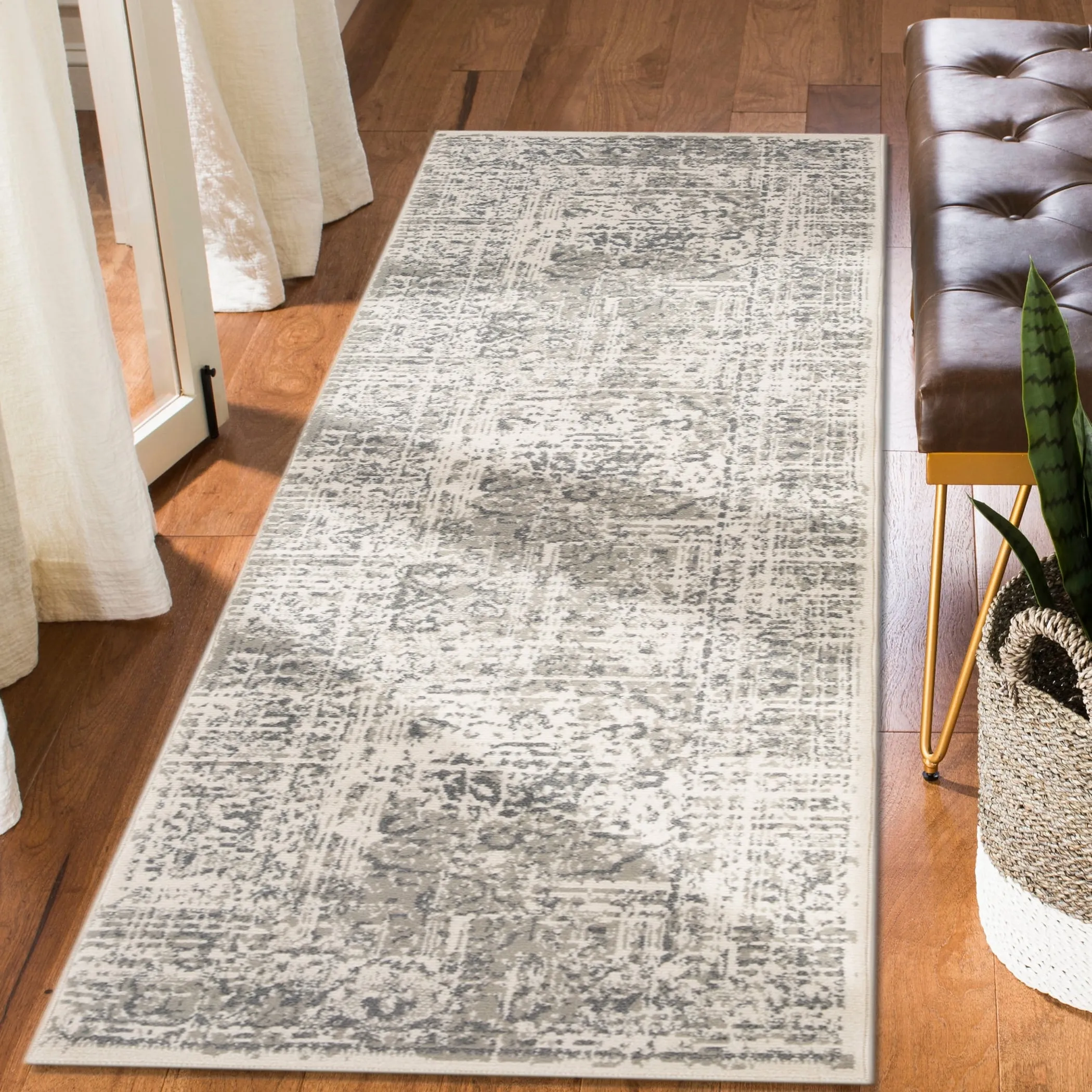 Alana Dale Medium Gray Medallion Area Rug
