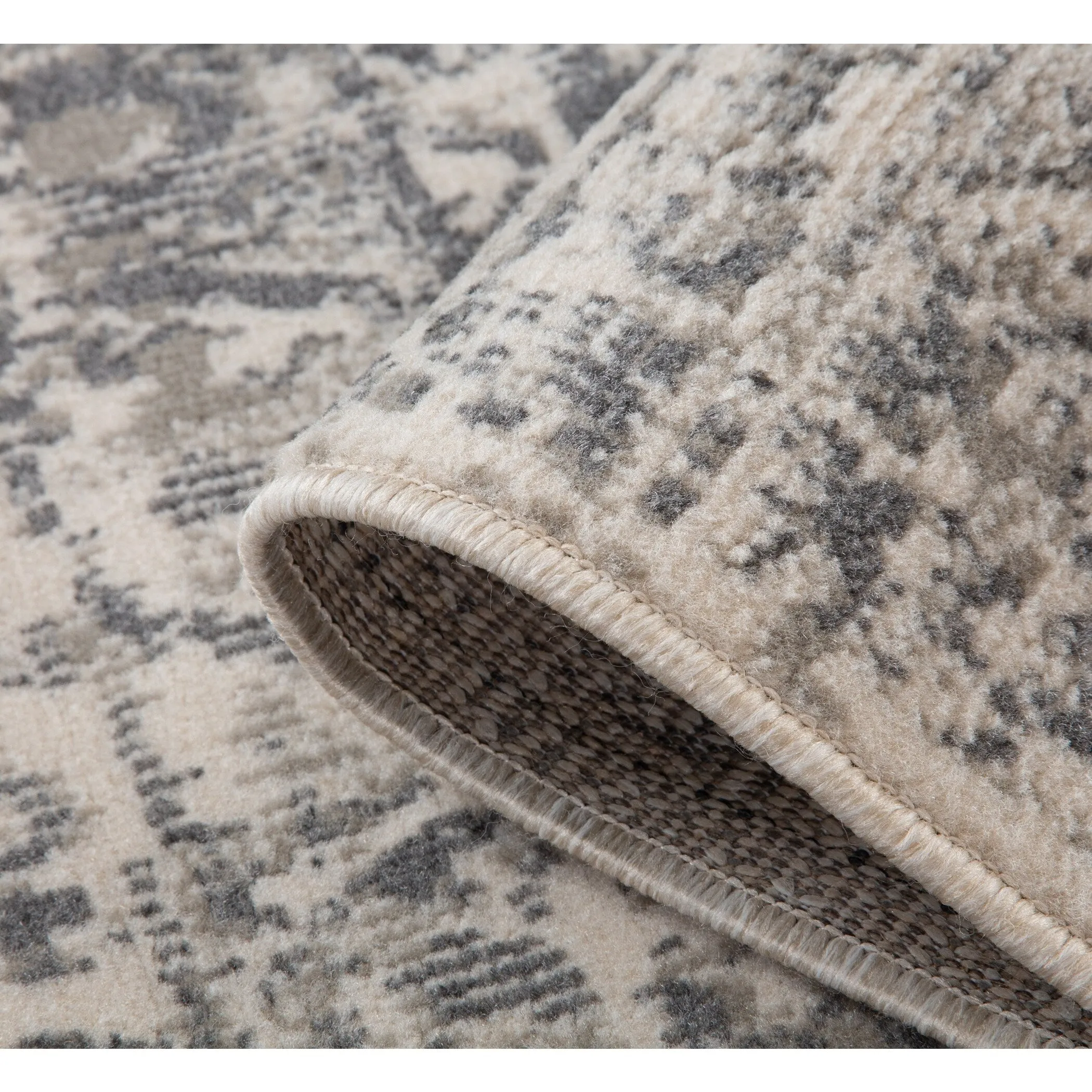 Alana Dale Medium Gray Medallion Area Rug