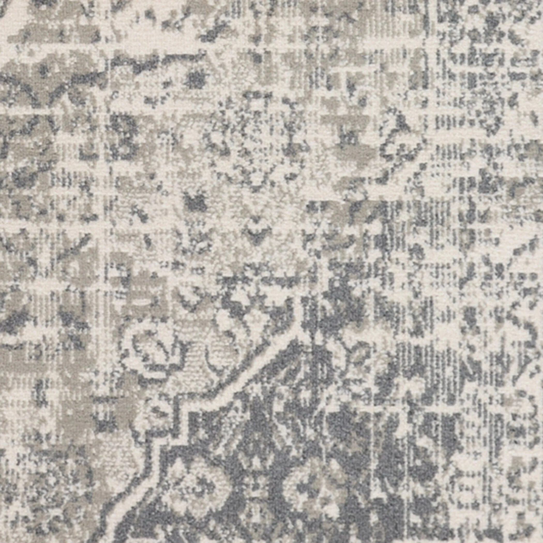 Alana Dale Medium Gray Medallion Area Rug