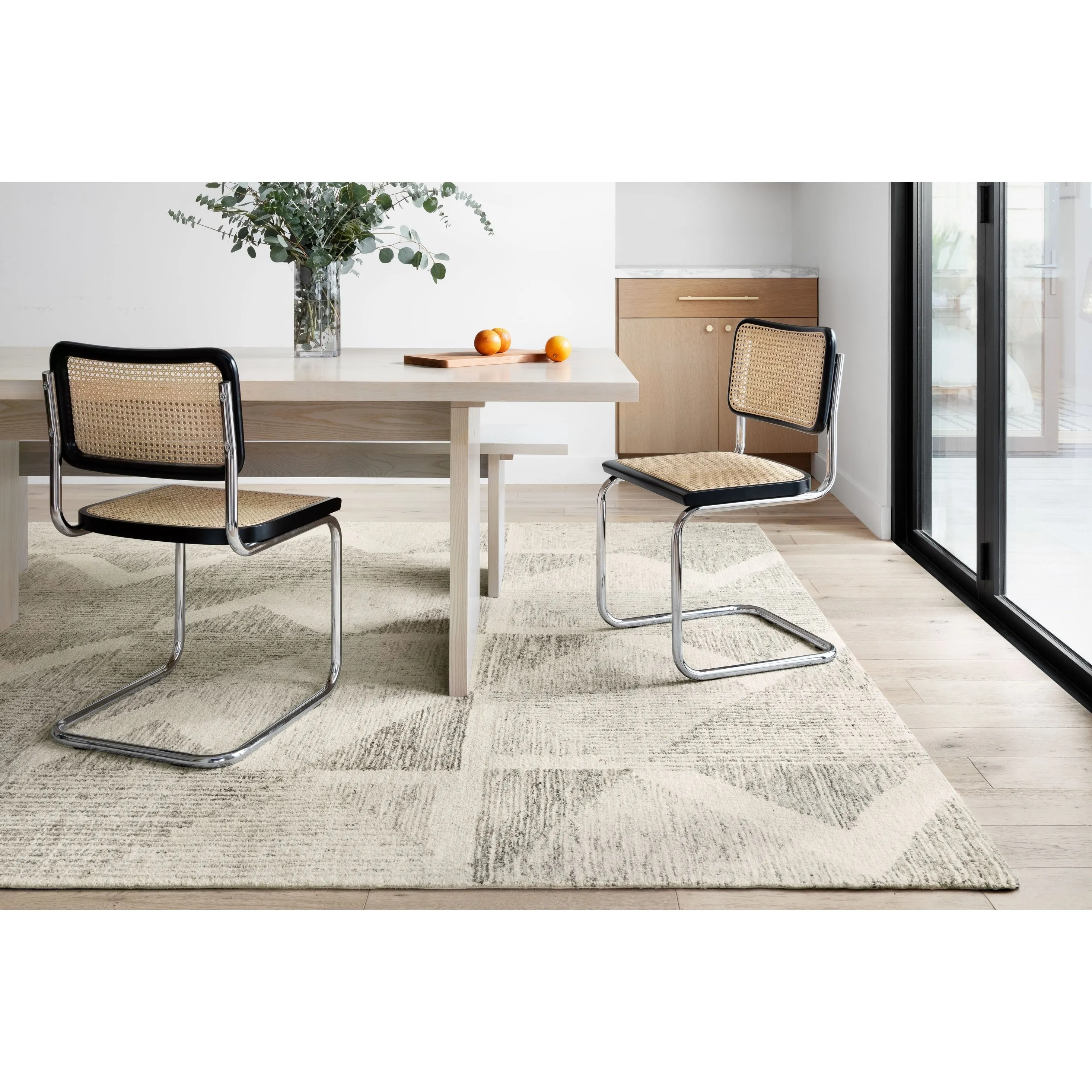 Alexander Home Aubrey Geometric 100% Wool Area Rug
