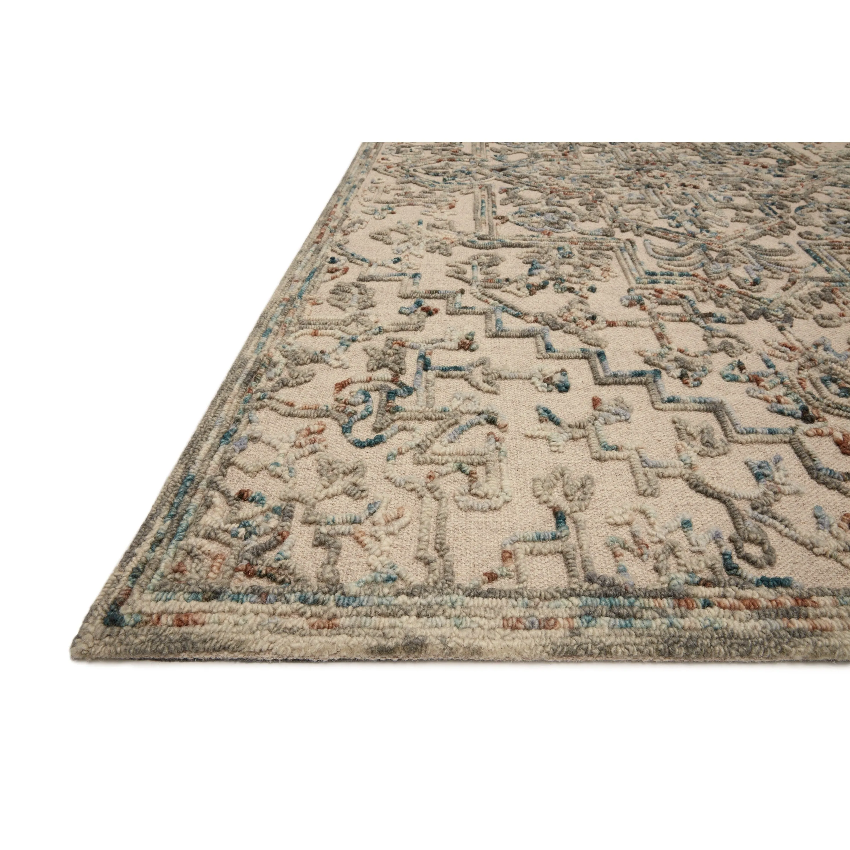 Alexander Home Diana Medallion 100% Wool Hooked Area Rug