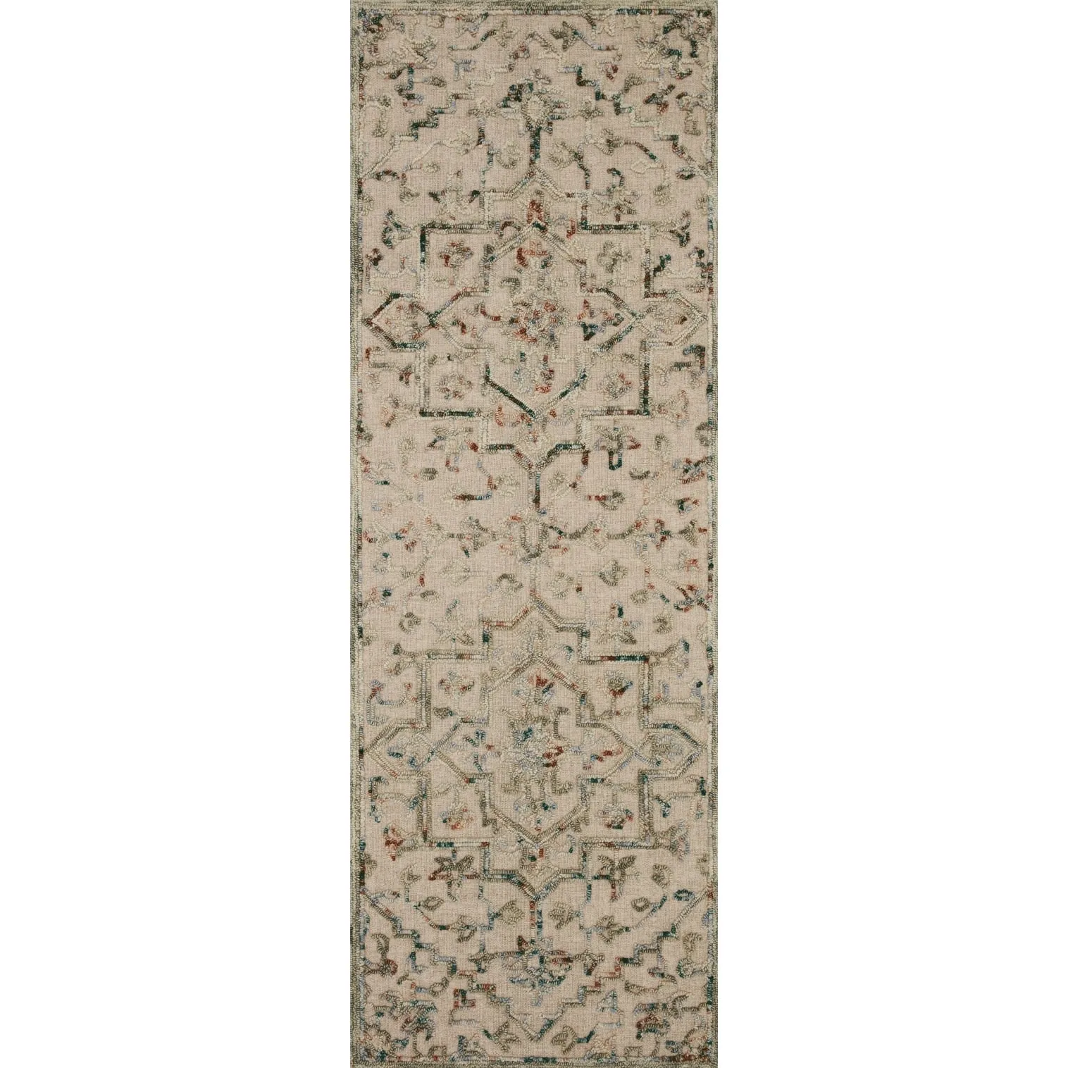 Alexander Home Diana Medallion 100% Wool Hooked Area Rug