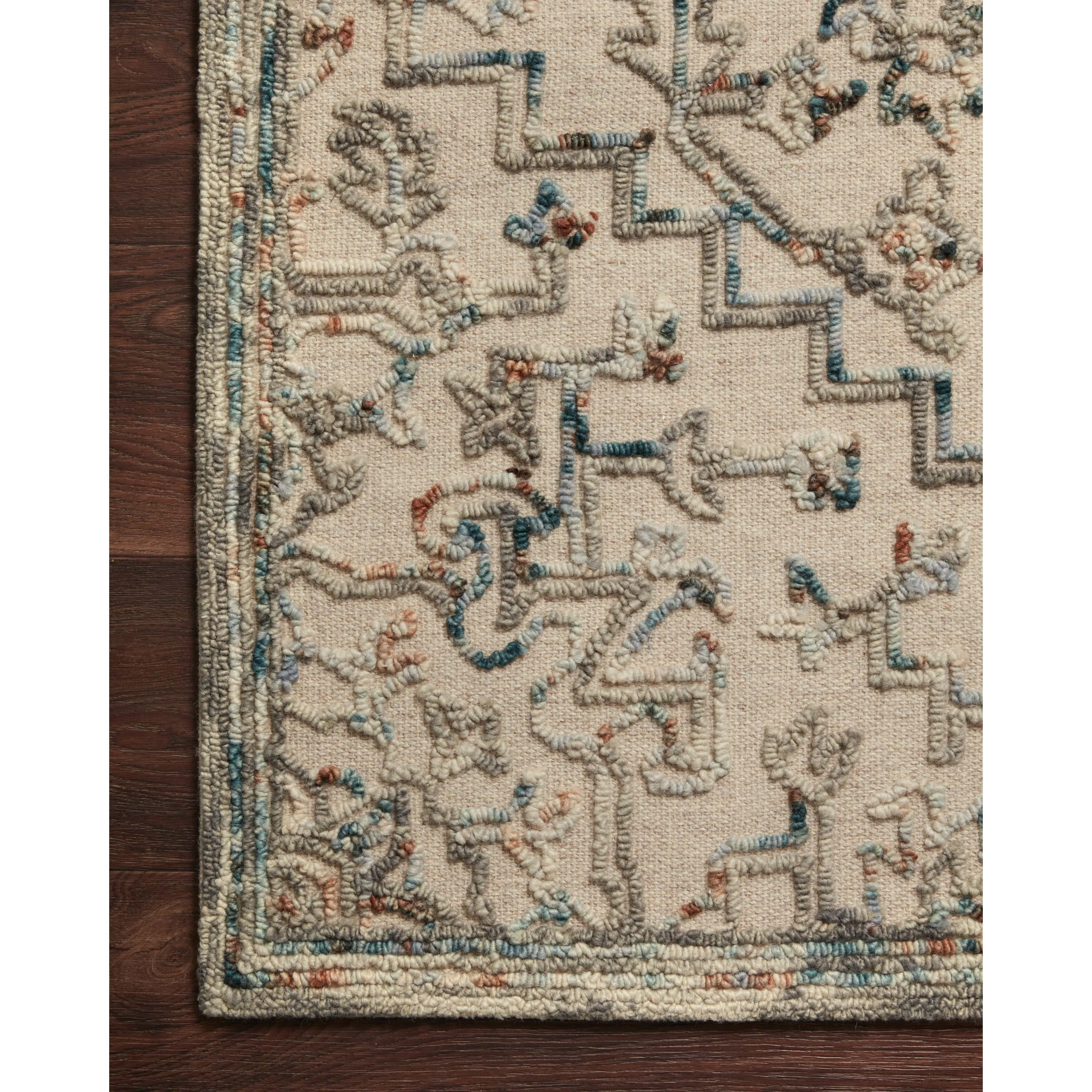 Alexander Home Diana Medallion 100% Wool Hooked Area Rug