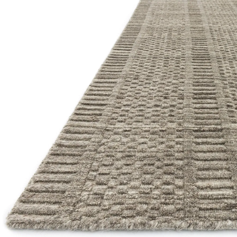 Alexander Home Franklin Hand-knotted Solid Geometric Wool Rug