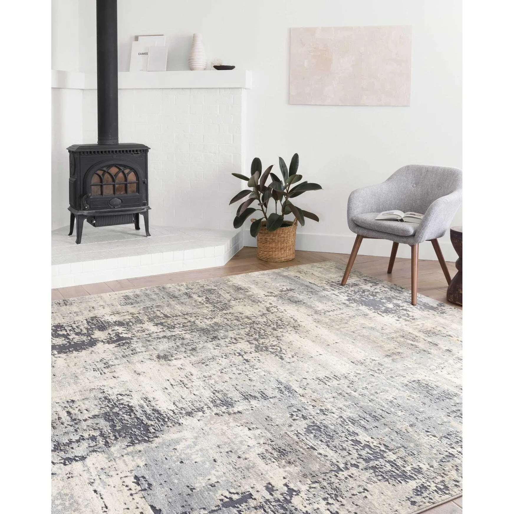 Alexander Home Heather Modern Granite & Marble Area Rug