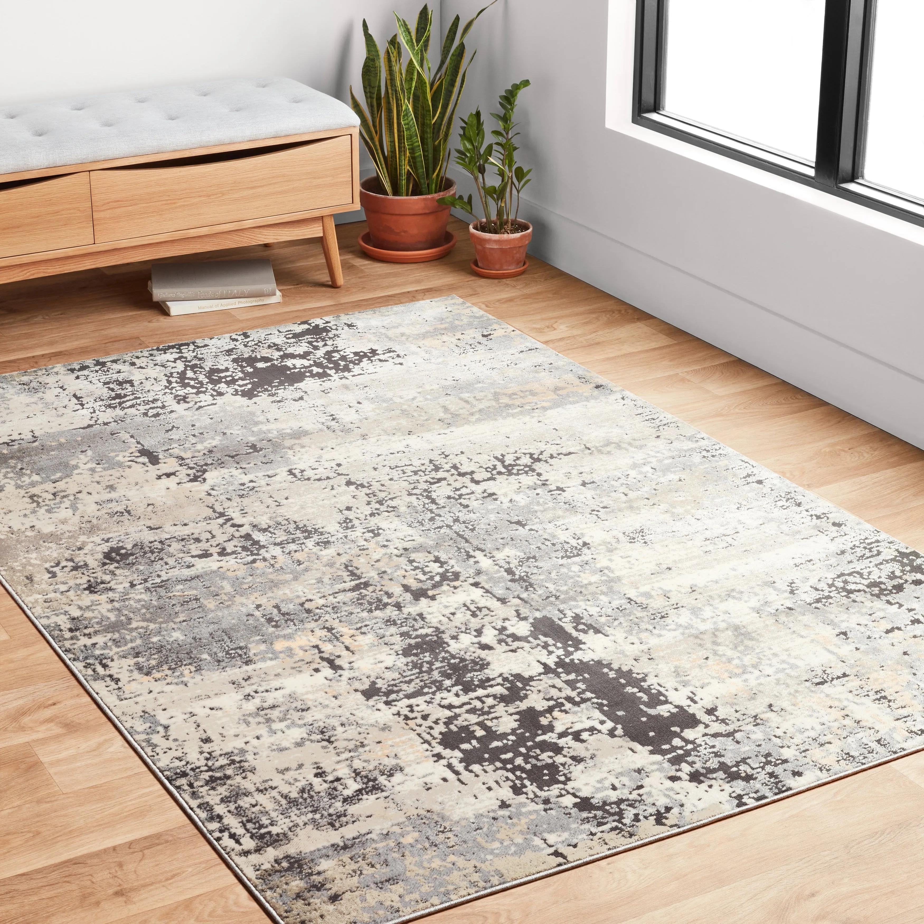 Alexander Home Heather Modern Granite & Marble Area Rug
