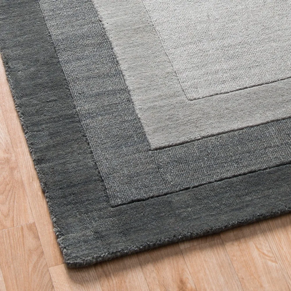Alexander Home Helena Border Pattern Hand-tufted Pure Wool Rug