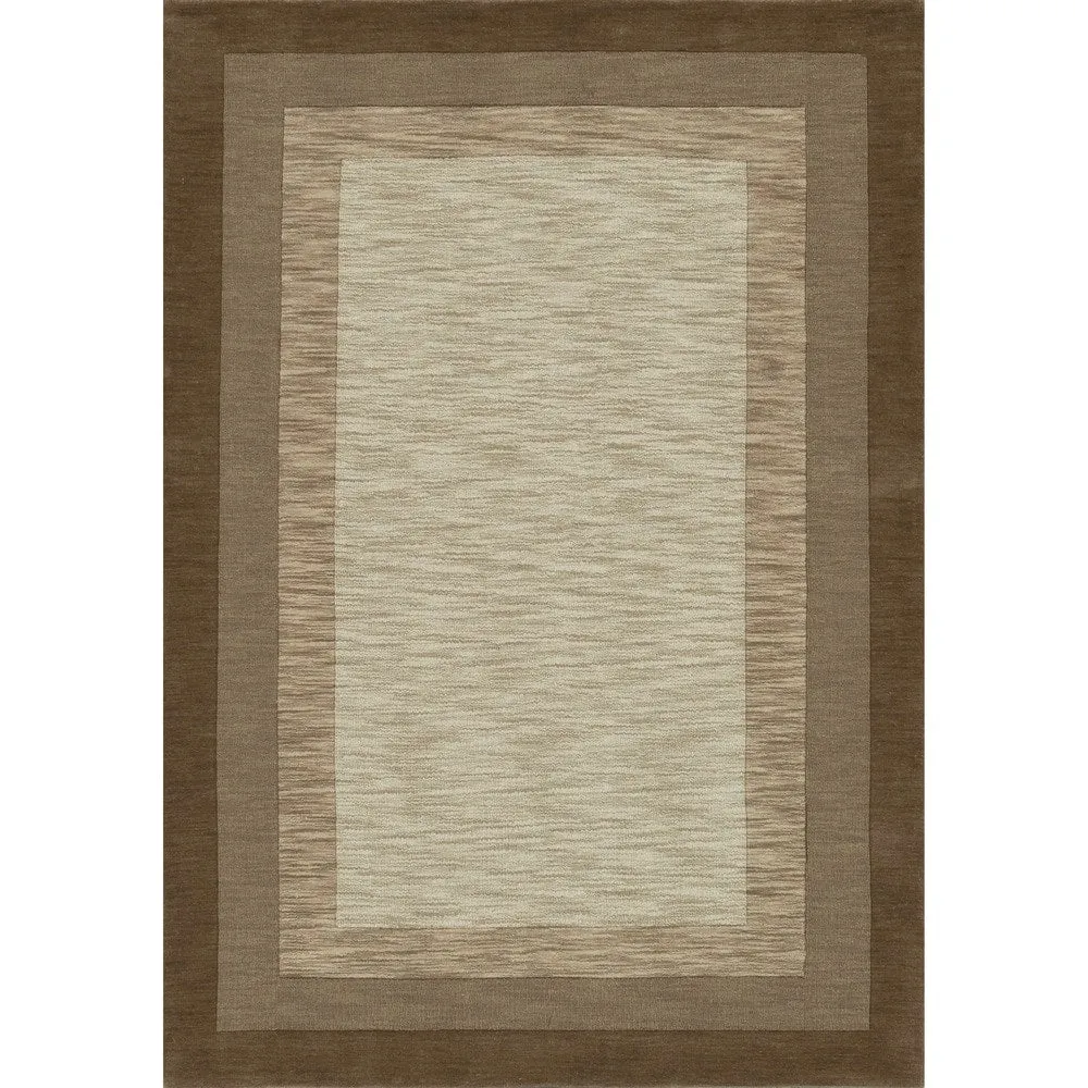 Alexander Home Helena Border Pattern Hand-tufted Pure Wool Rug