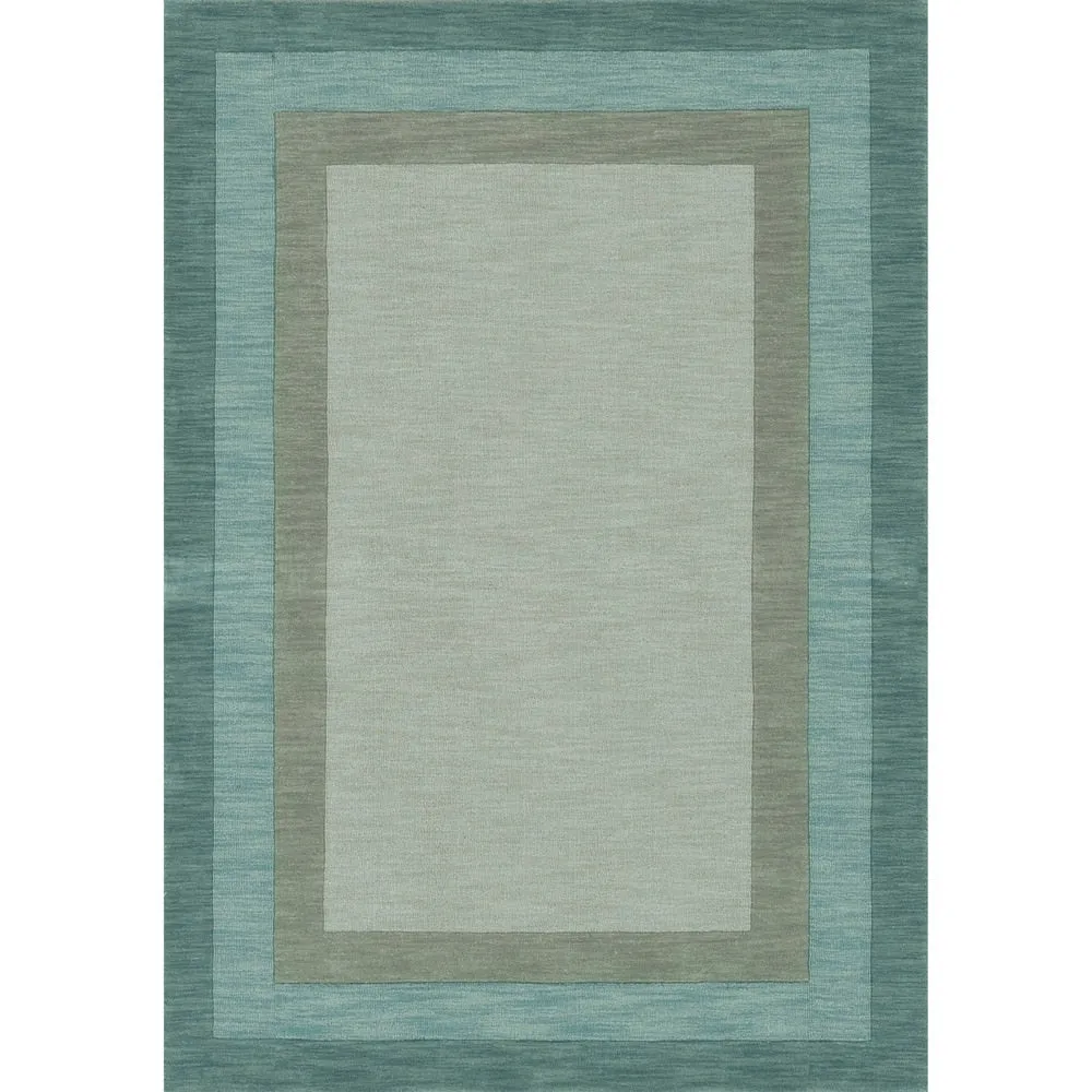 Alexander Home Helena Border Pattern Hand-tufted Pure Wool Rug