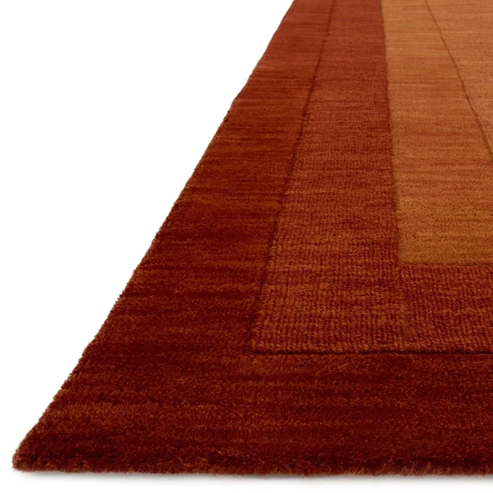 Alexander Home Helena Border Pattern Hand-tufted Pure Wool Rug