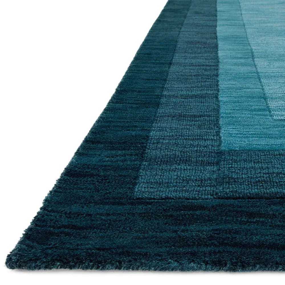 Alexander Home Helena Border Pattern Hand-tufted Pure Wool Rug