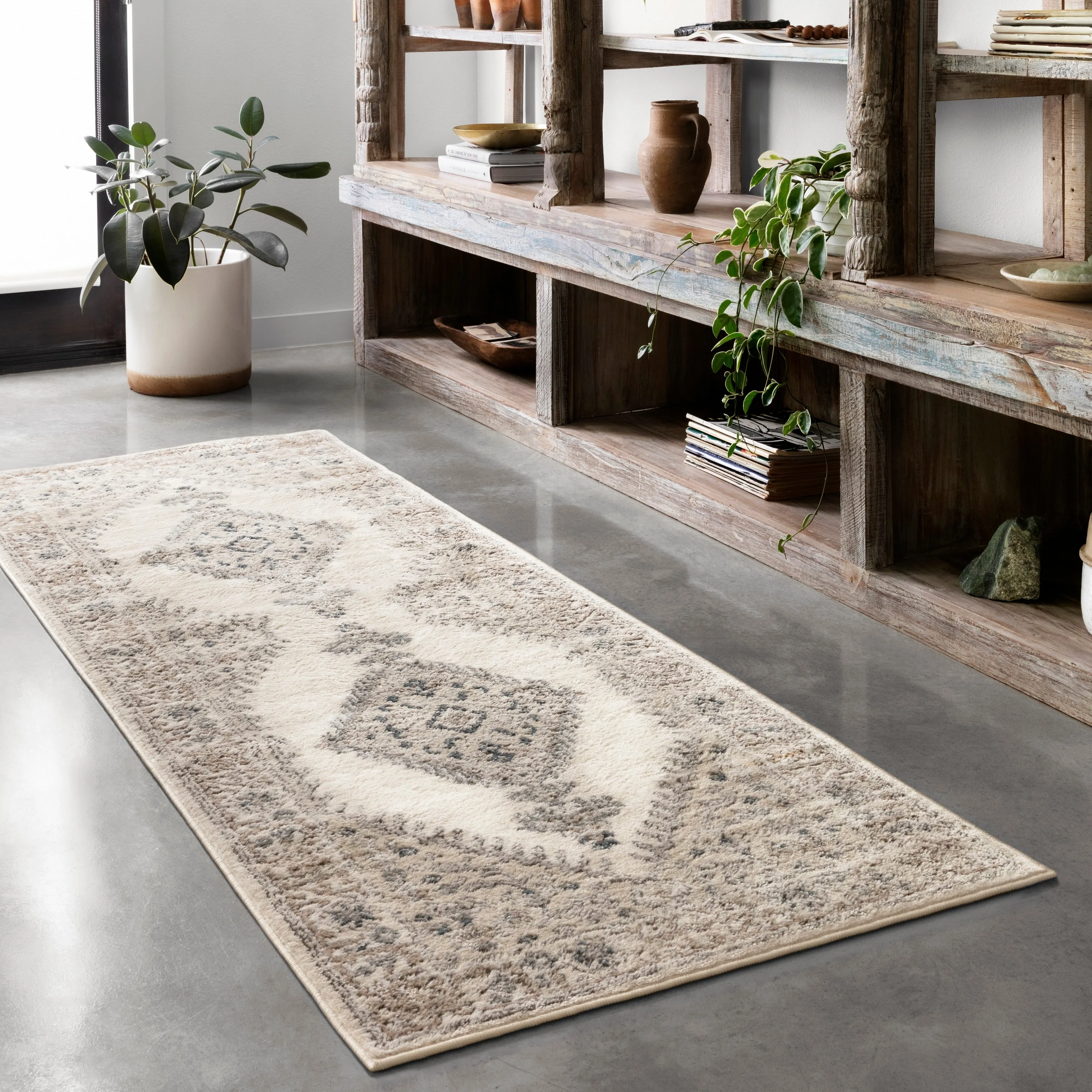 Alexander Home Josefina Diamond Medallion Traditional Rug
