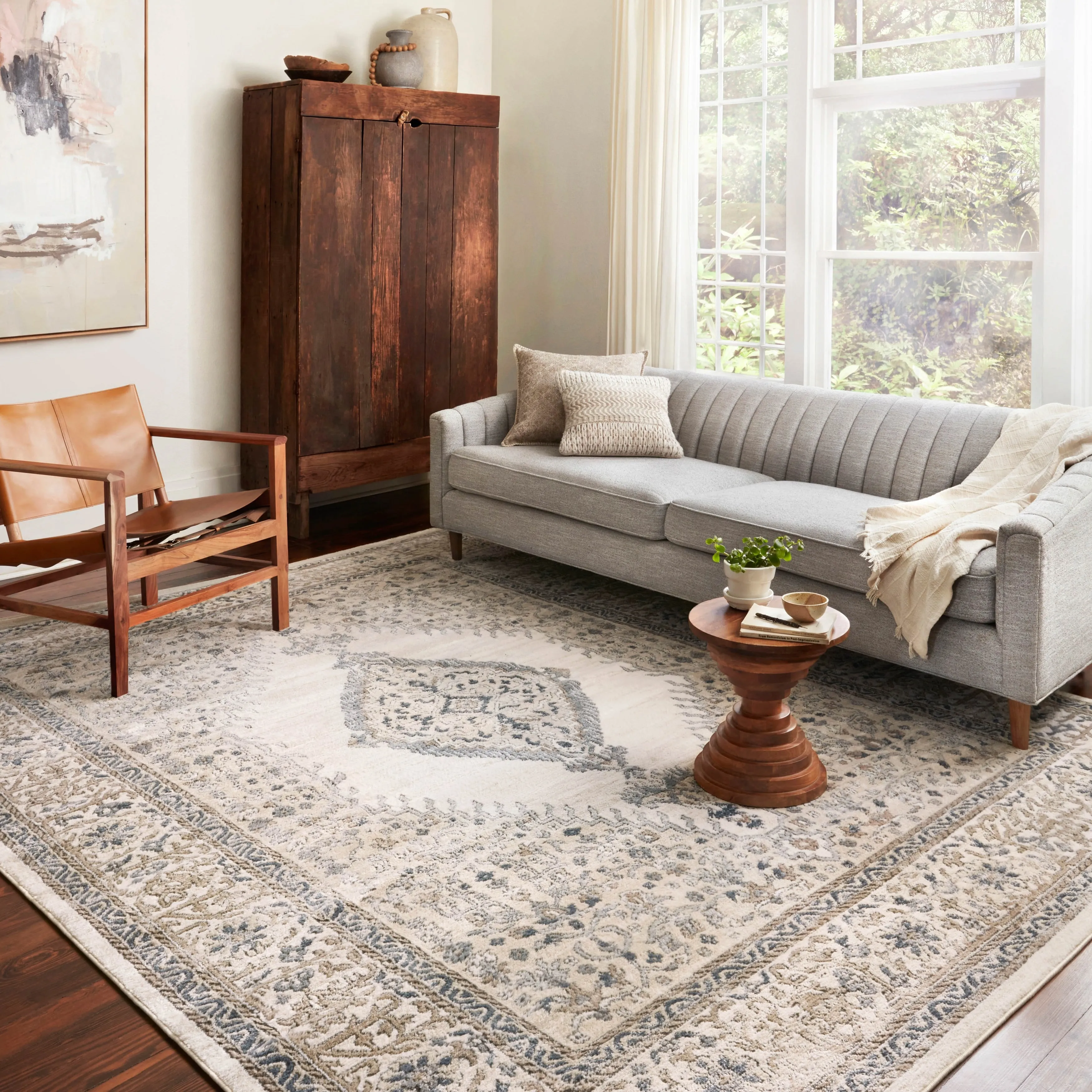 Alexander Home Josefina Diamond Medallion Traditional Rug