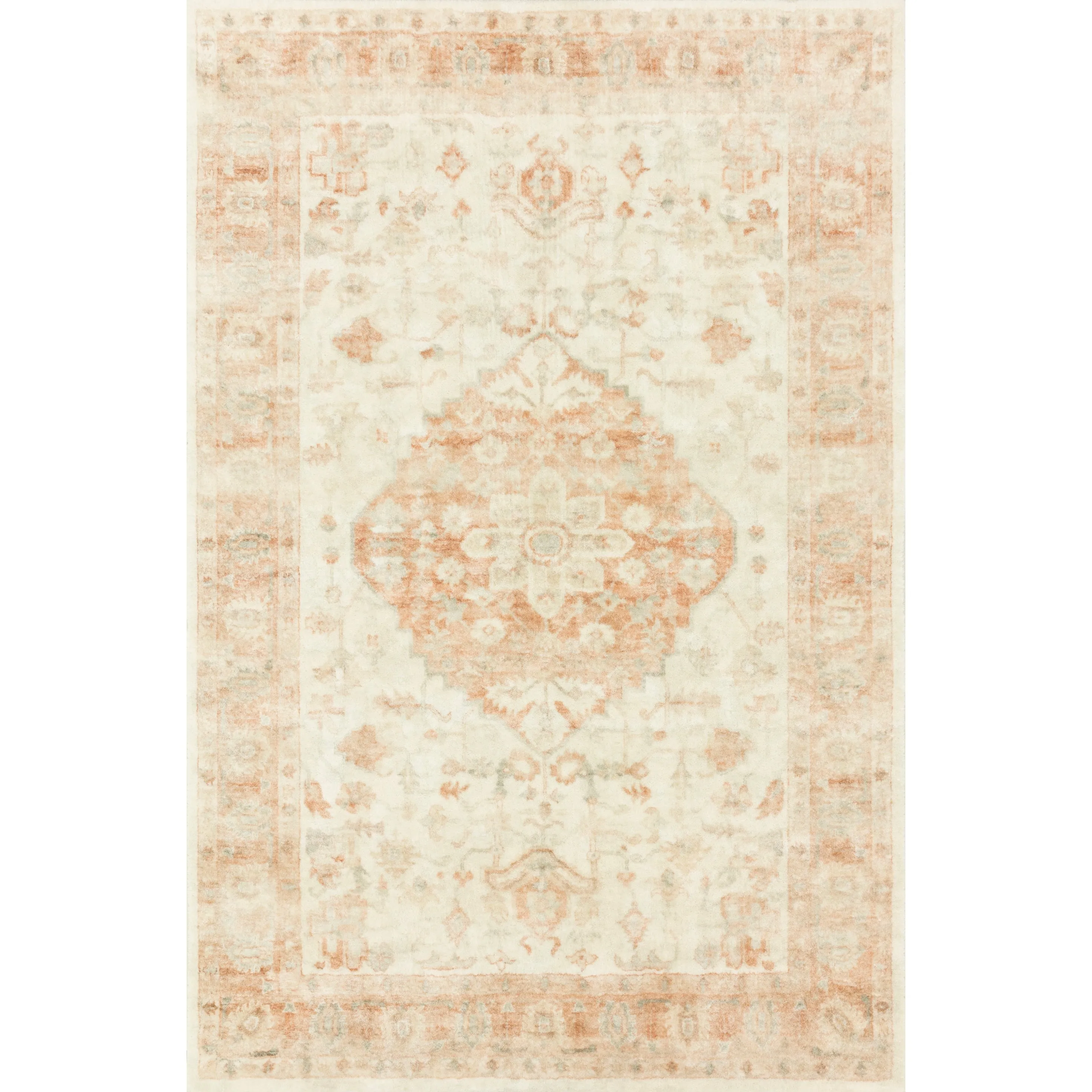 Alexander Home Juliet Medallion Ultra-Soft Distressed Oriental Rug