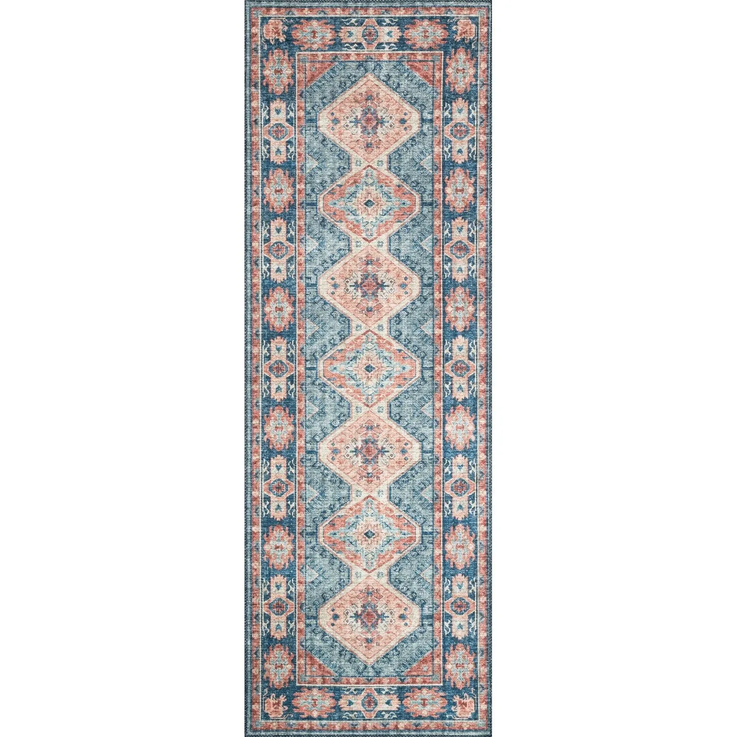 Alexander Home Leanne Boho Distressed Persian Printed Area Rug