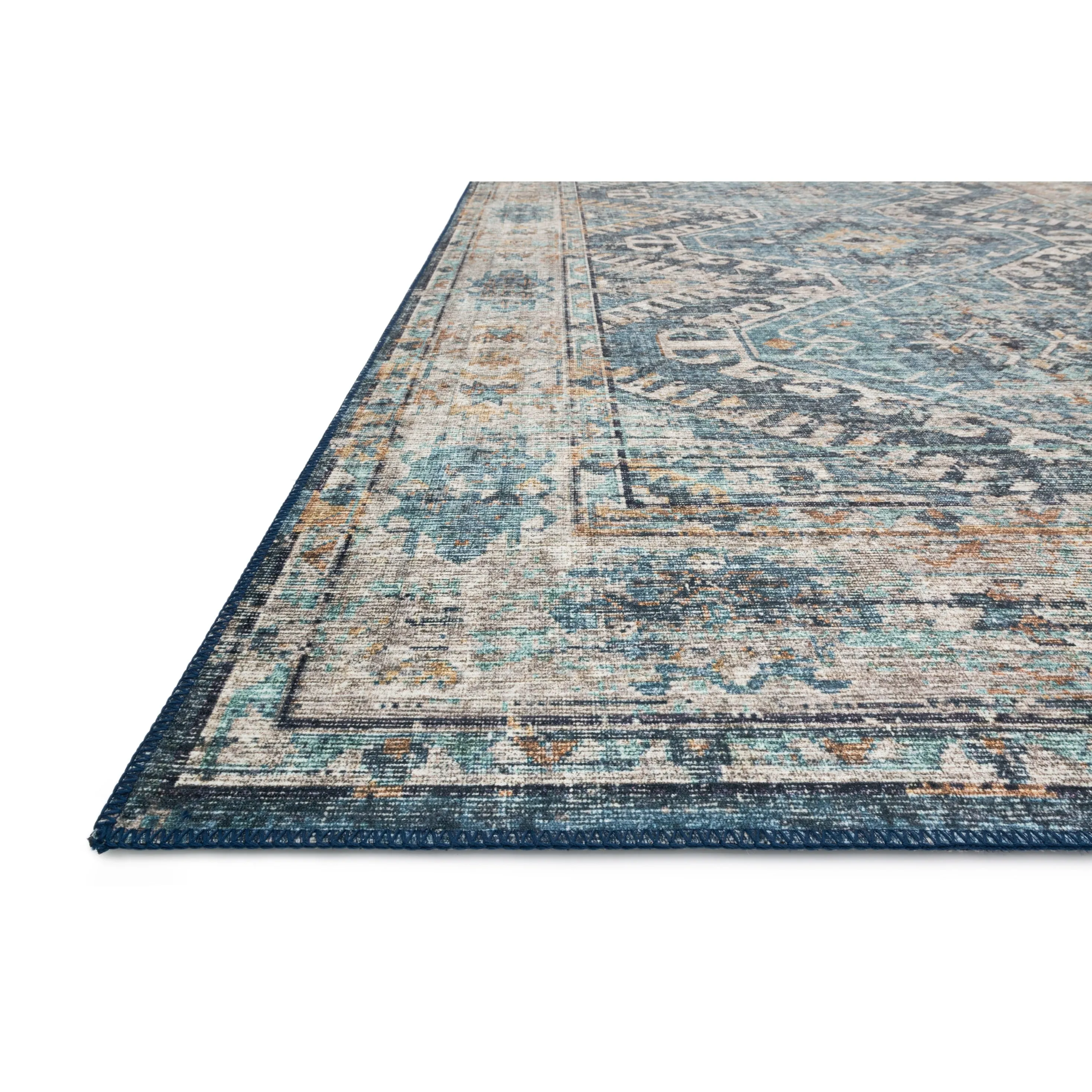 Alexander Home Leanne Boho Distressed Persian Printed Area Rug