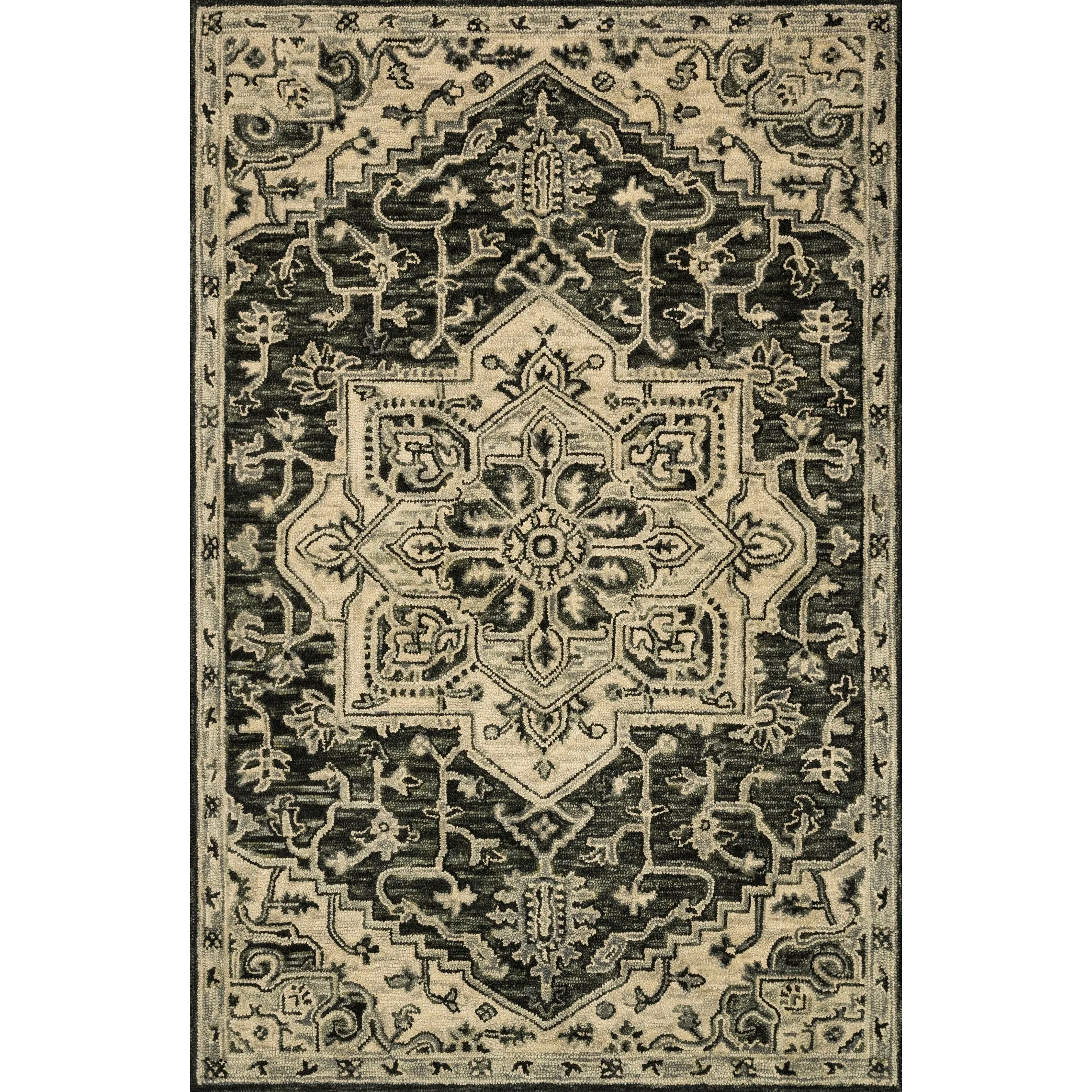 Alexander Home Madeline Medallion Hand-hooked Wool Star Area Rug