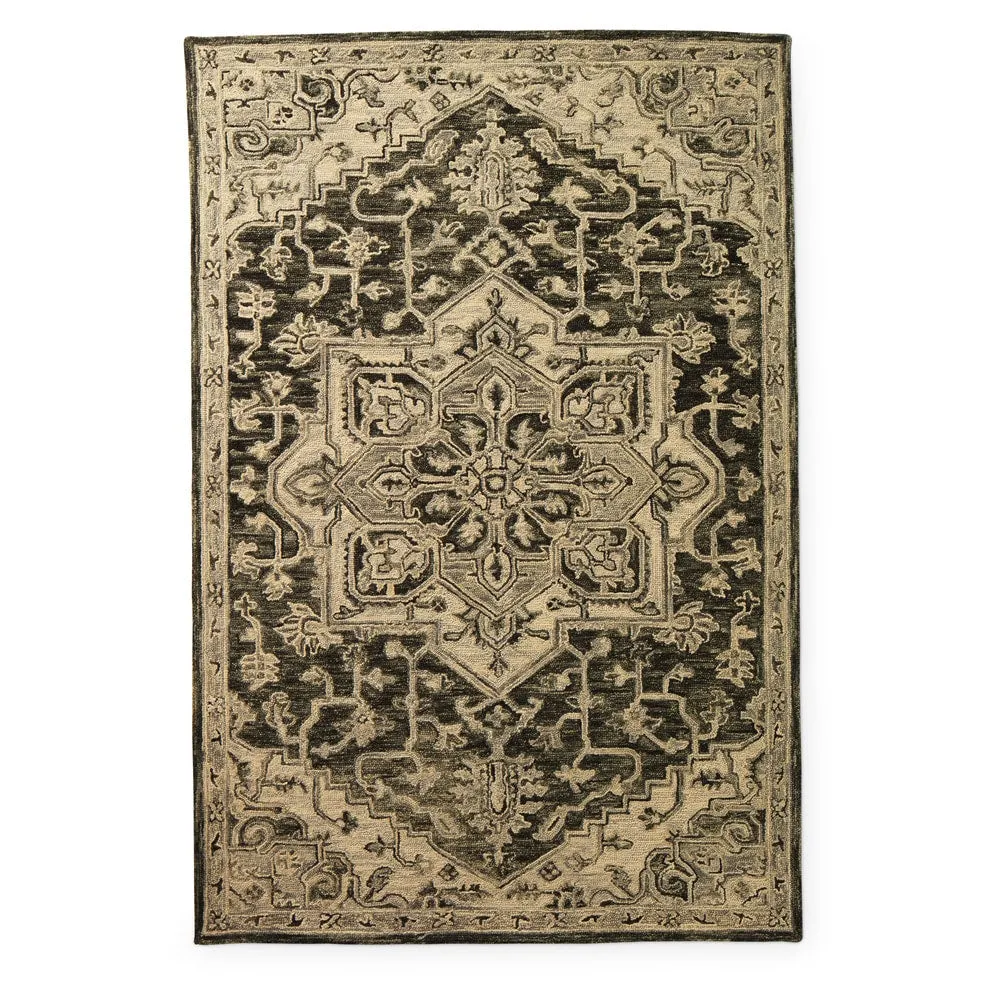 Alexander Home Madeline Medallion Hand-hooked Wool Star Area Rug