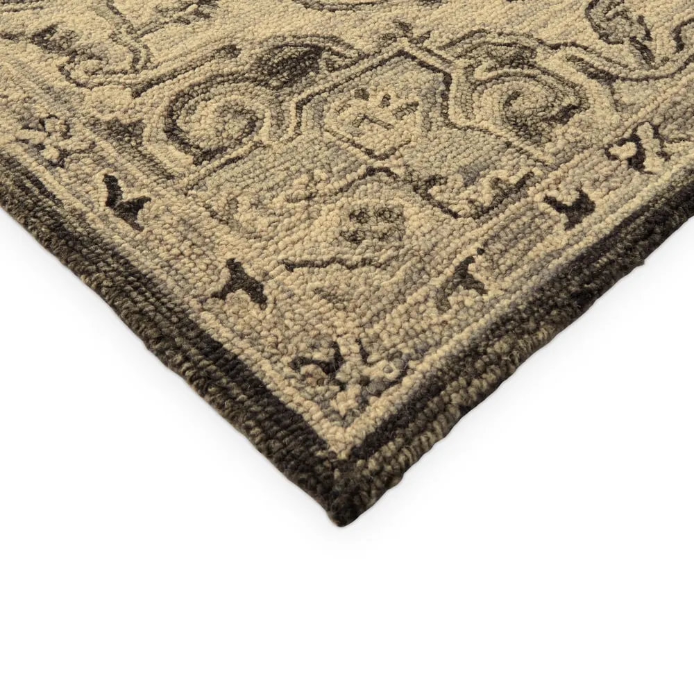 Alexander Home Madeline Medallion Hand-hooked Wool Star Area Rug