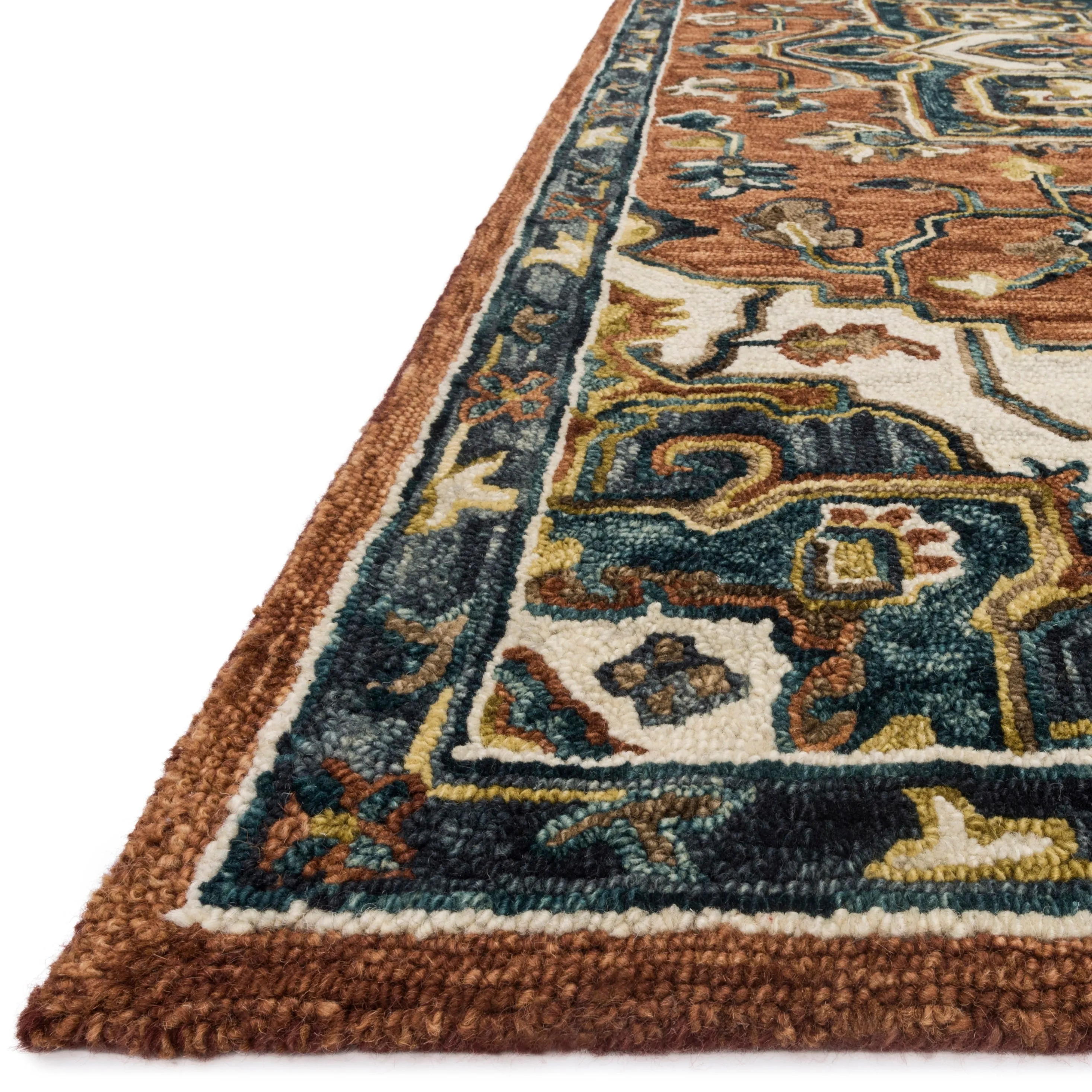 Alexander Home Madeline Medallion Hand-hooked Wool Star Area Rug