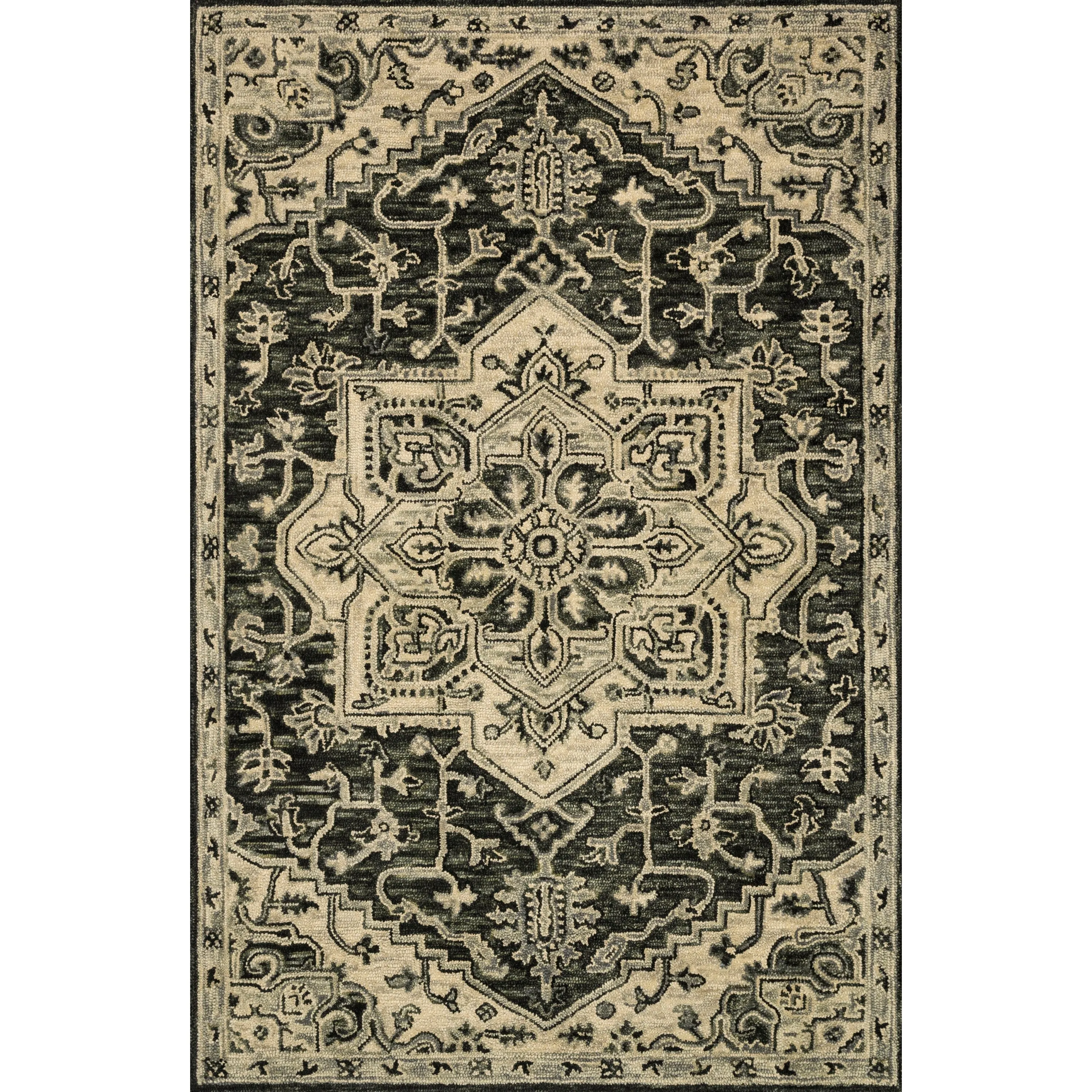Alexander Home Madeline Medallion Hand-hooked Wool Star Area Rug
