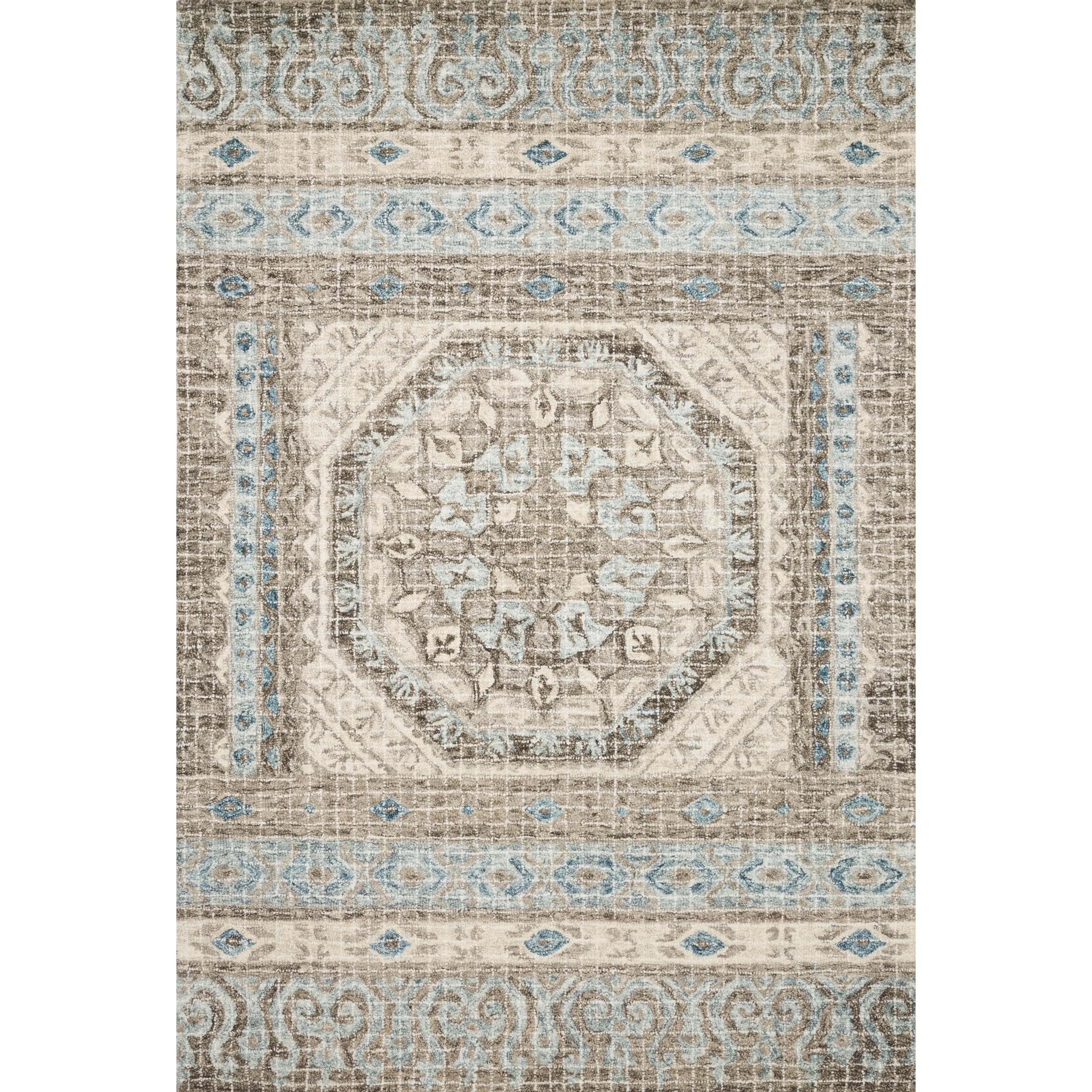 Alexander Home Nile Mosaic 100% Wool Hand Hooked Rug