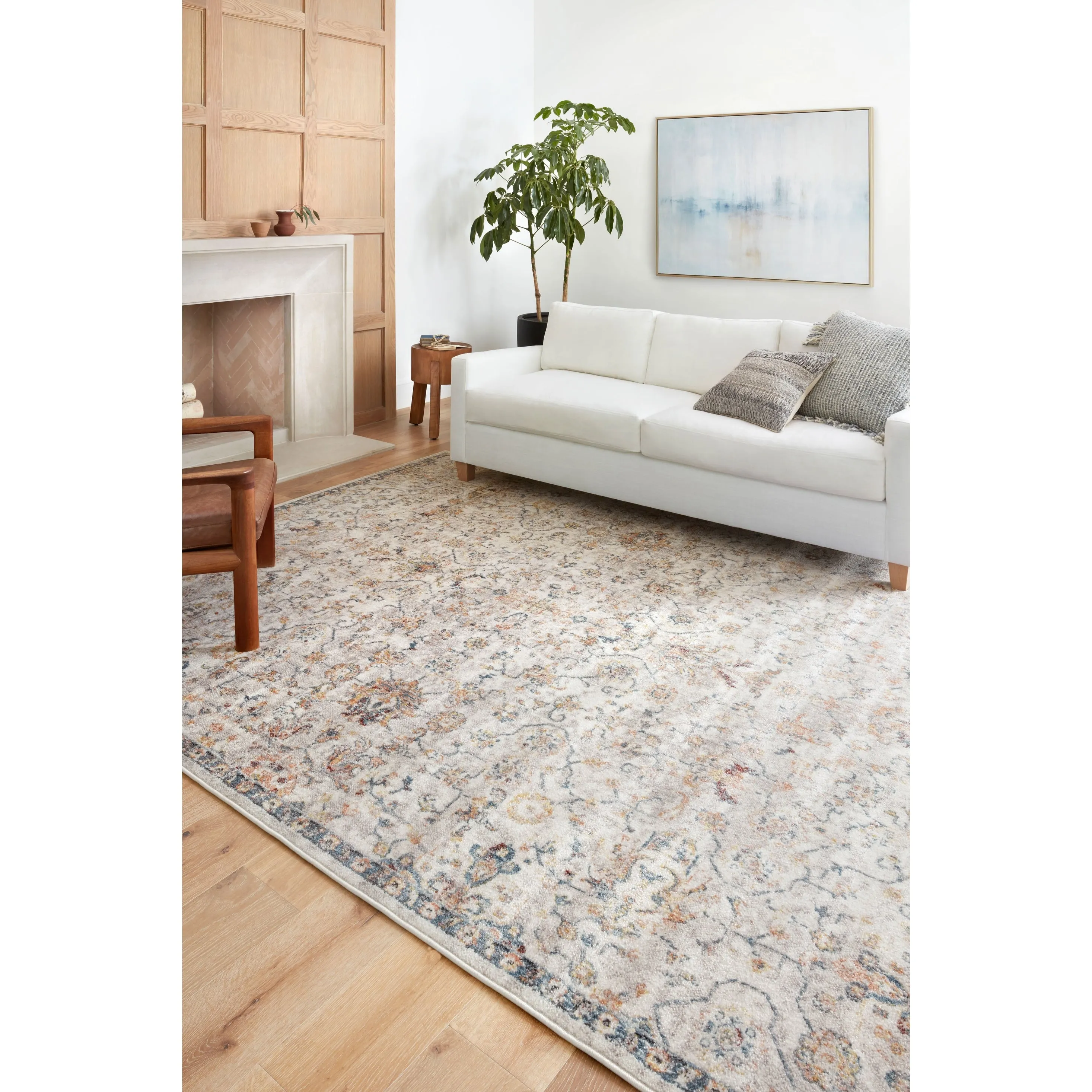 Alexander Home Penelope Botanical Oriental Area Rug