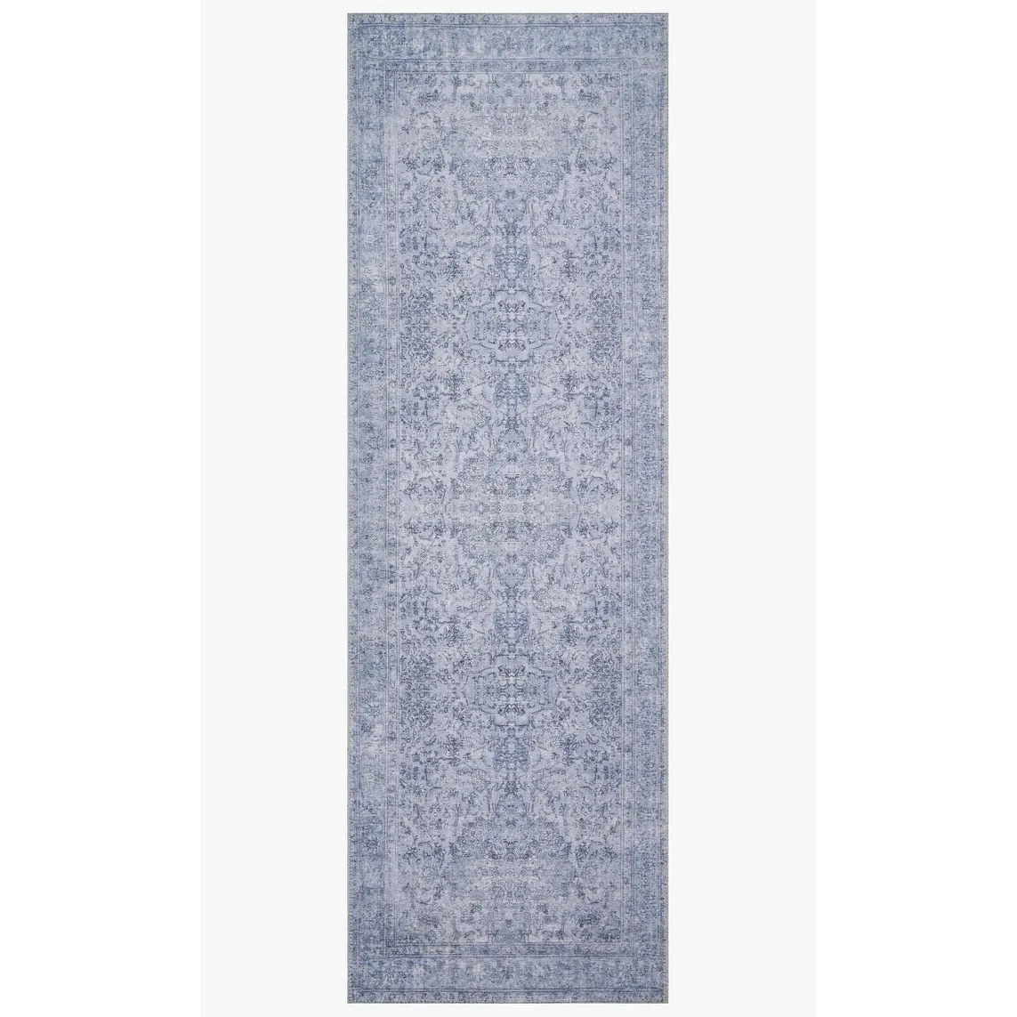Alexander Home Tremezzina Printed Slate Distressed Area Rug