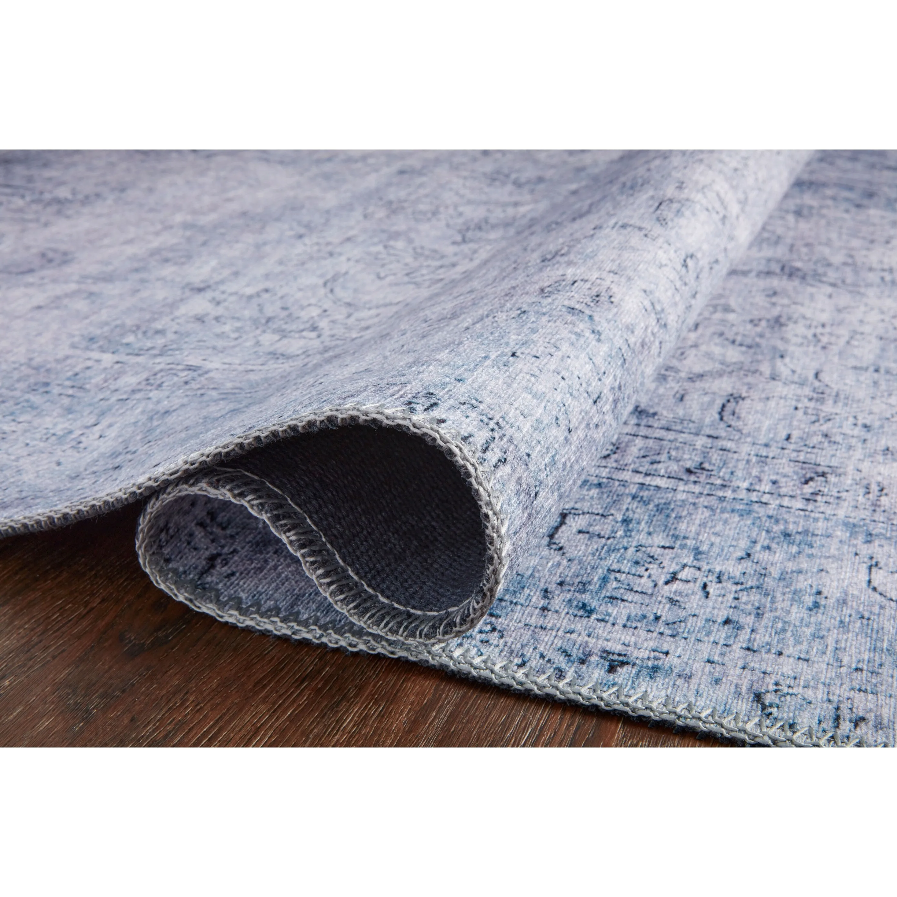 Alexander Home Tremezzina Printed Slate Distressed Area Rug