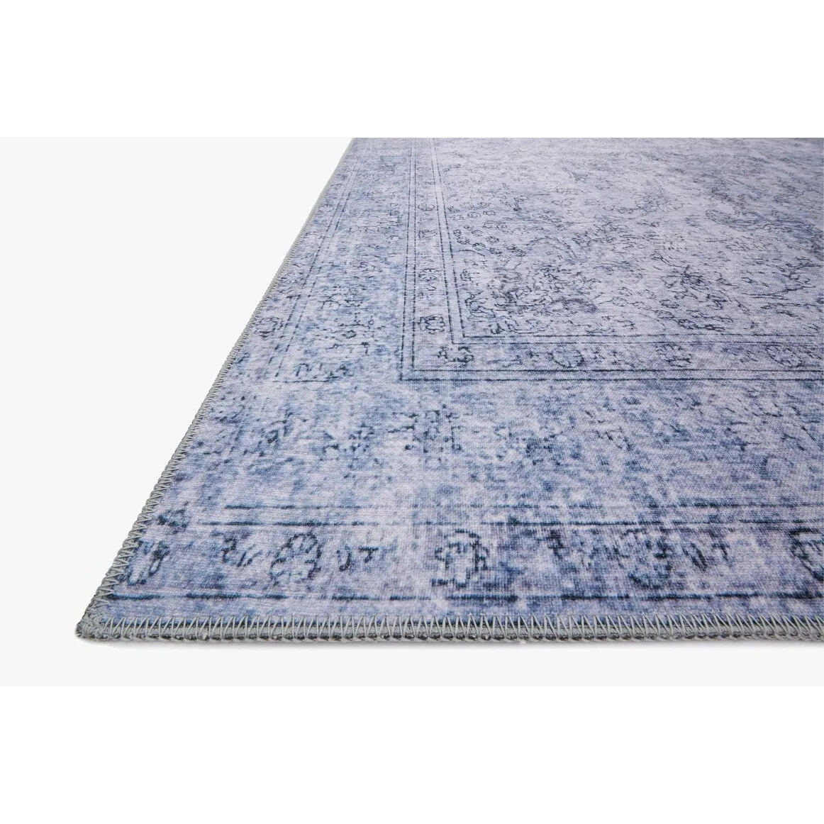 Alexander Home Tremezzina Printed Slate Distressed Area Rug