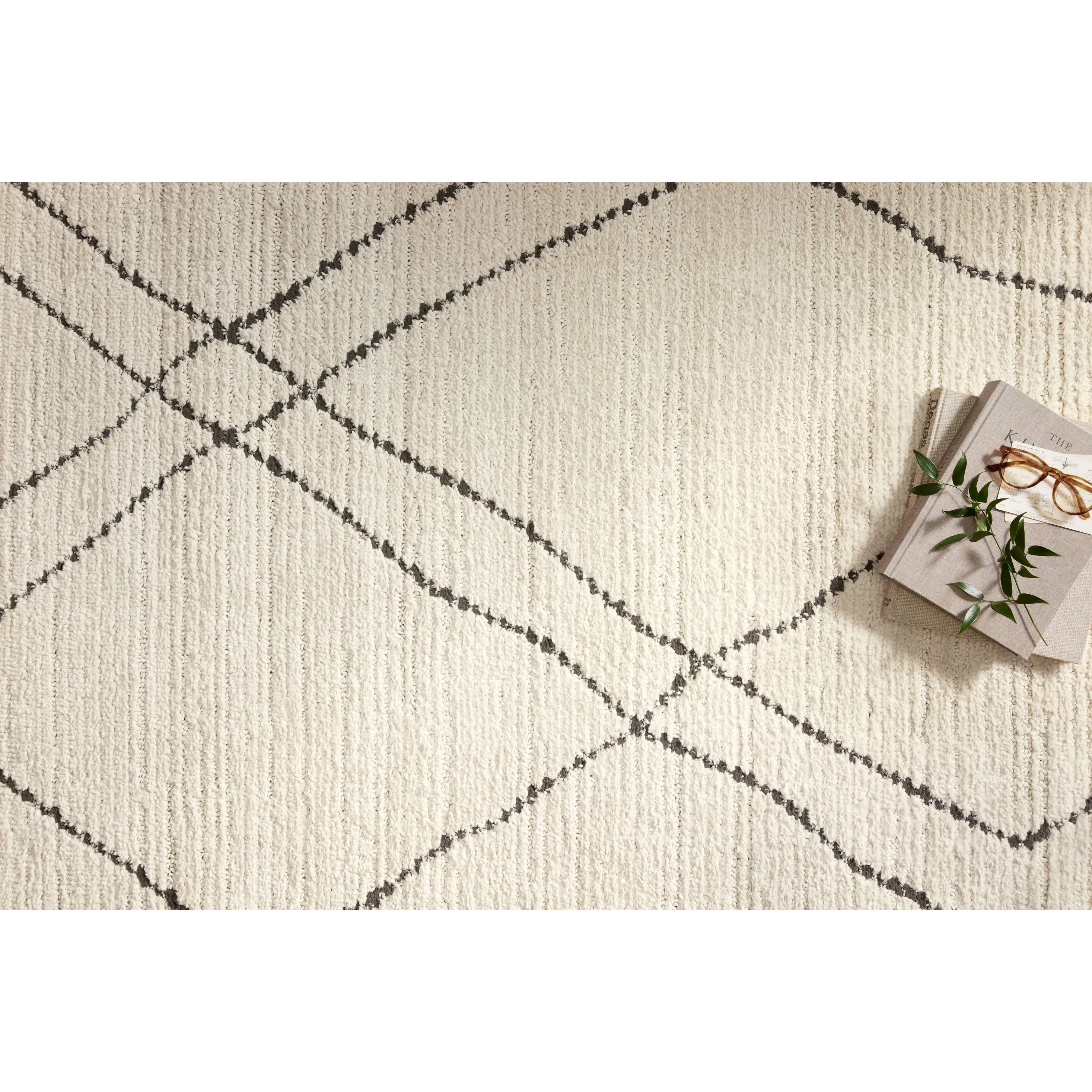 Alexander Home Vive Modern Abstract Diamond High-Low Area Rug