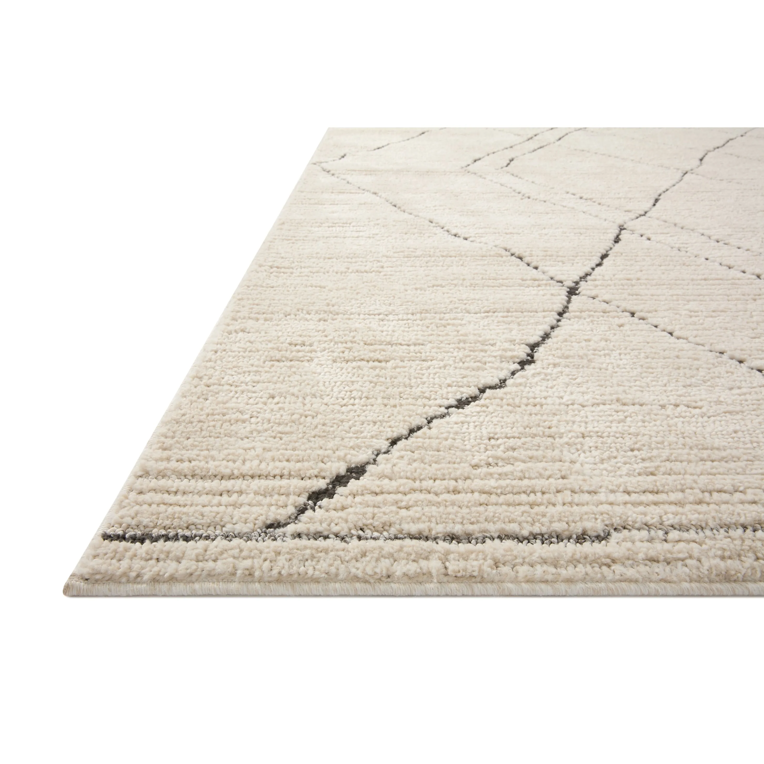 Alexander Home Vive Modern Abstract Diamond High-Low Area Rug