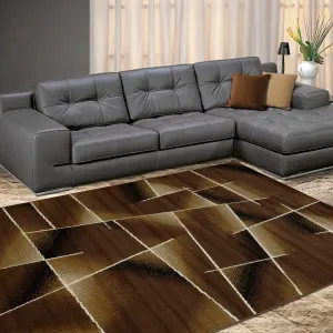 Allstar Modern Accent Rug with Intersecting Line design