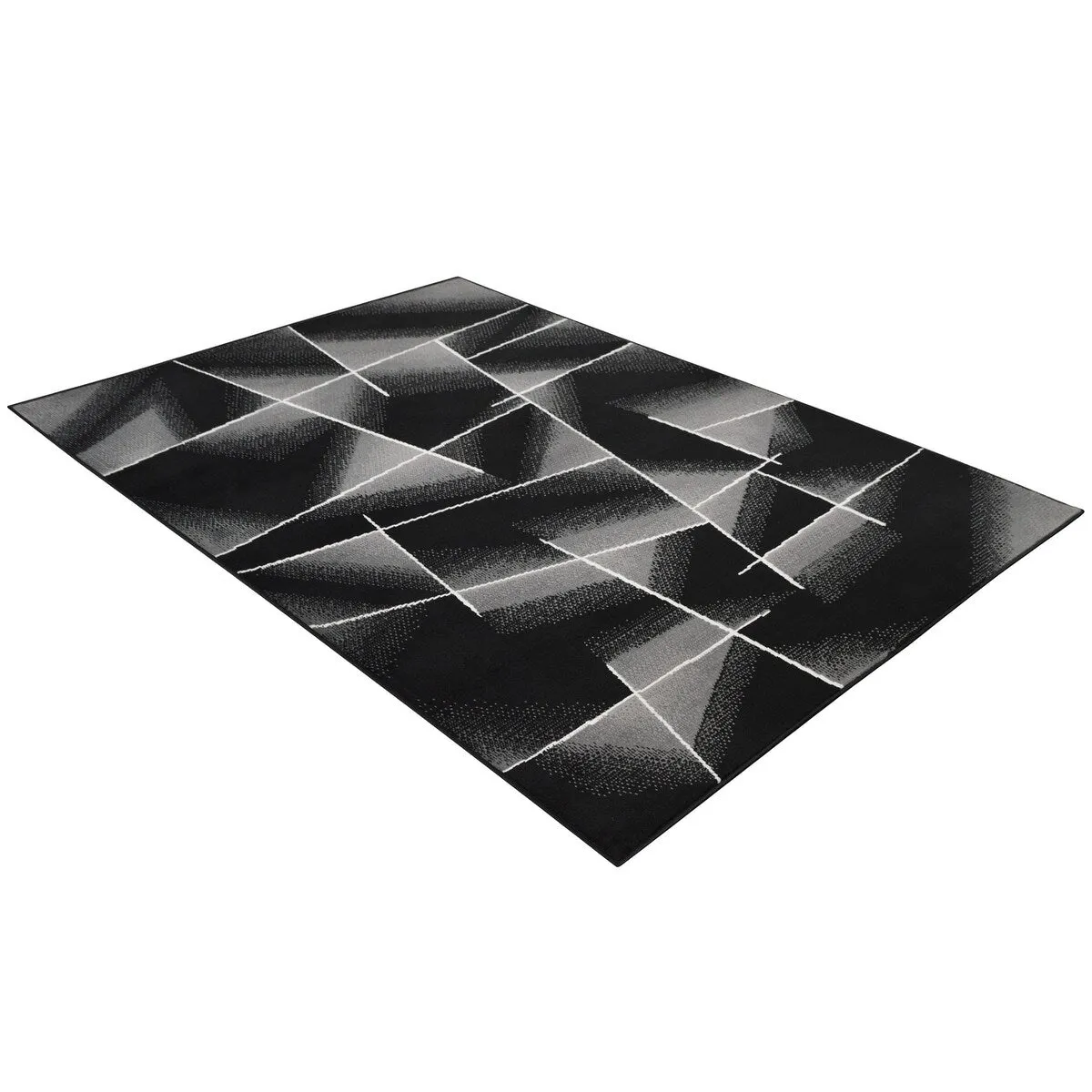 Allstar Modern Accent Rug with Intersecting Line design