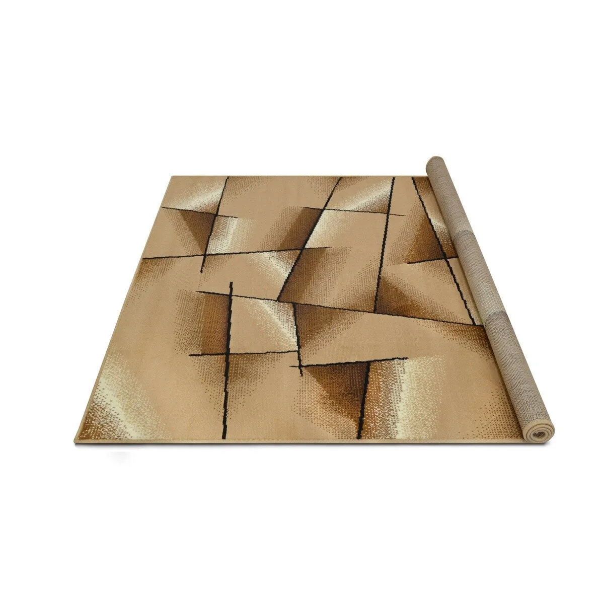 Allstar Modern Accent Rug with Intersecting Line design