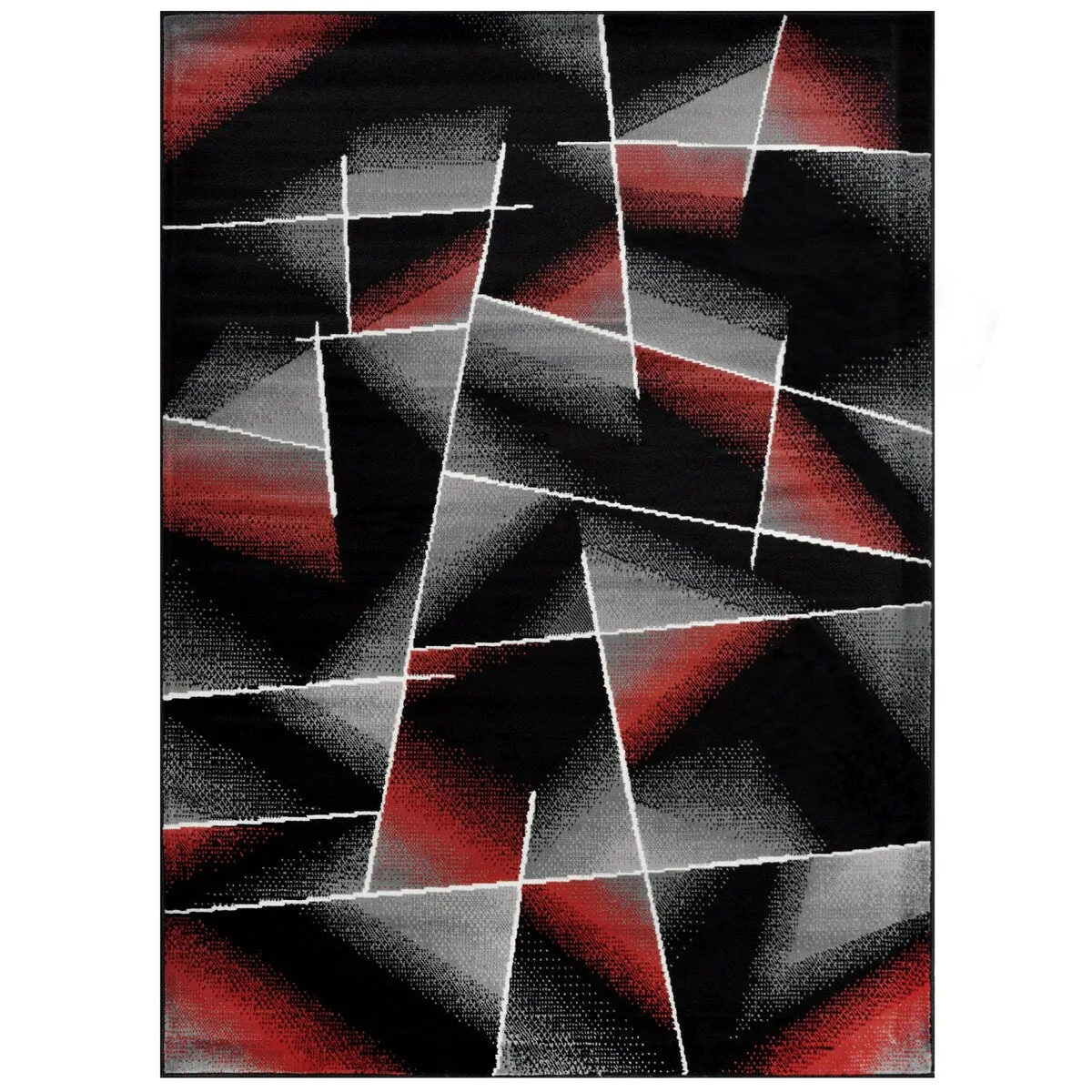 Allstar Modern Accent Rug with Intersecting Line design